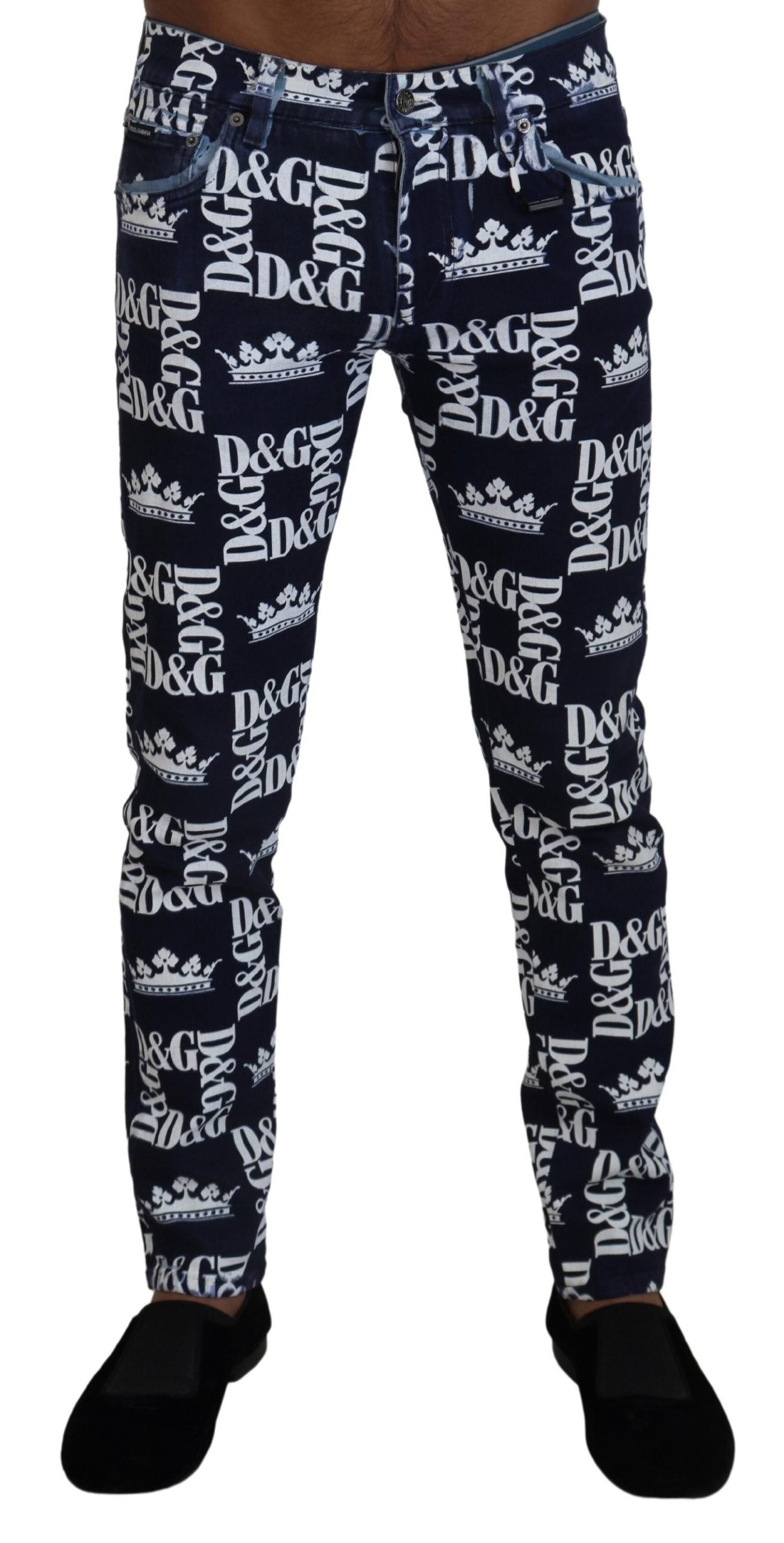Jeans Dolce & Gabbana DG Crown bleus