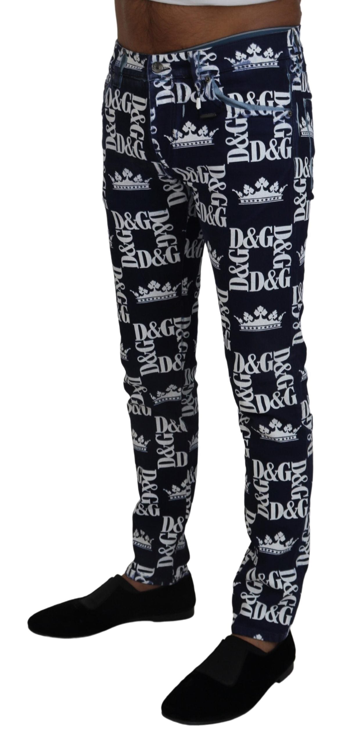 Jeans Dolce & Gabbana DG Crown bleus