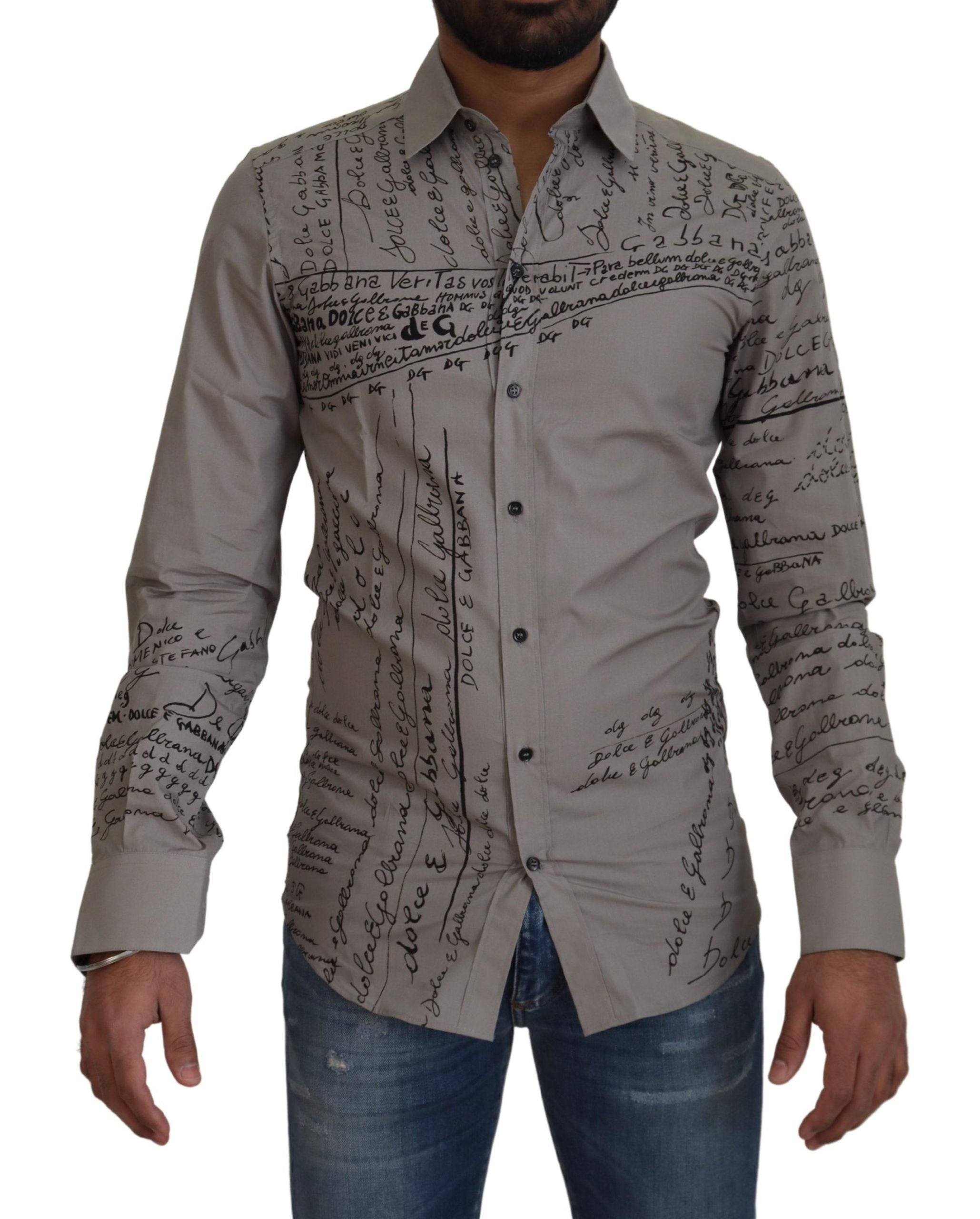 Chemise Dolce & Gabbana GOLD grise