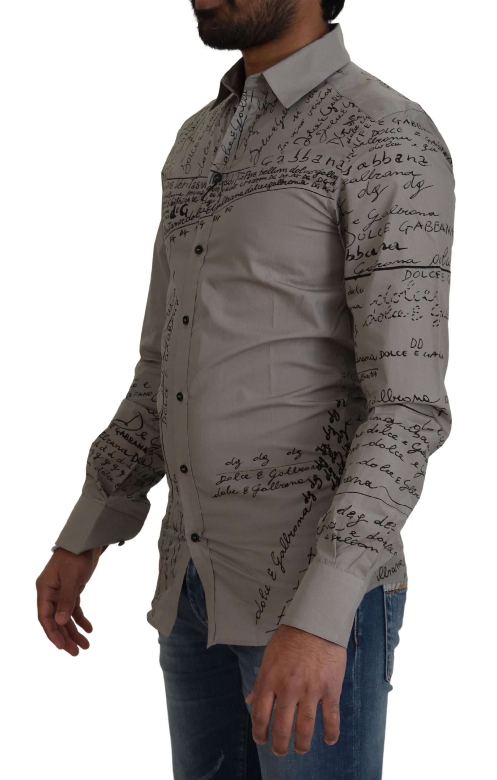 Chemise Dolce & Gabbana GOLD grise