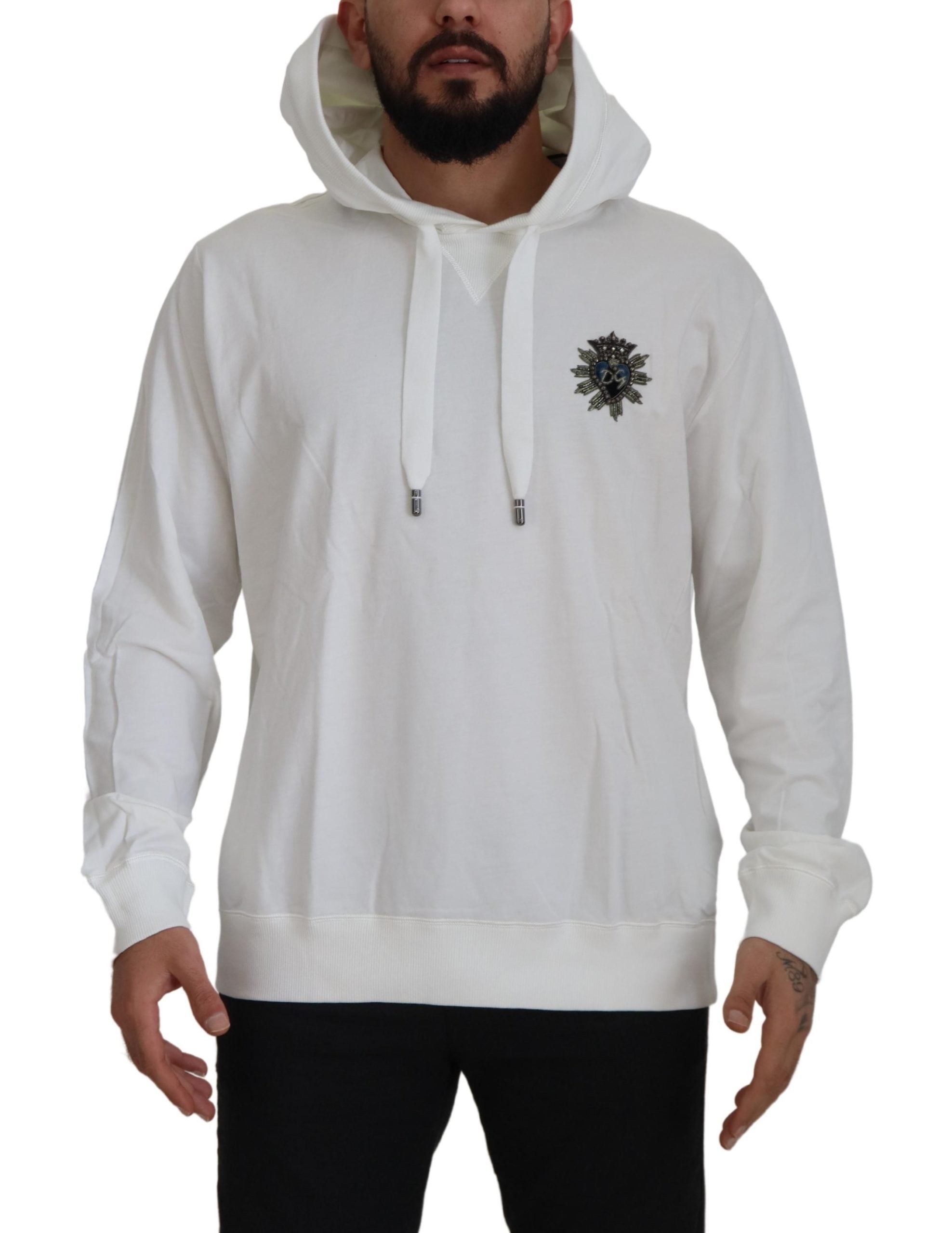 Sweat à capuche Dolce & Gabbana blanc