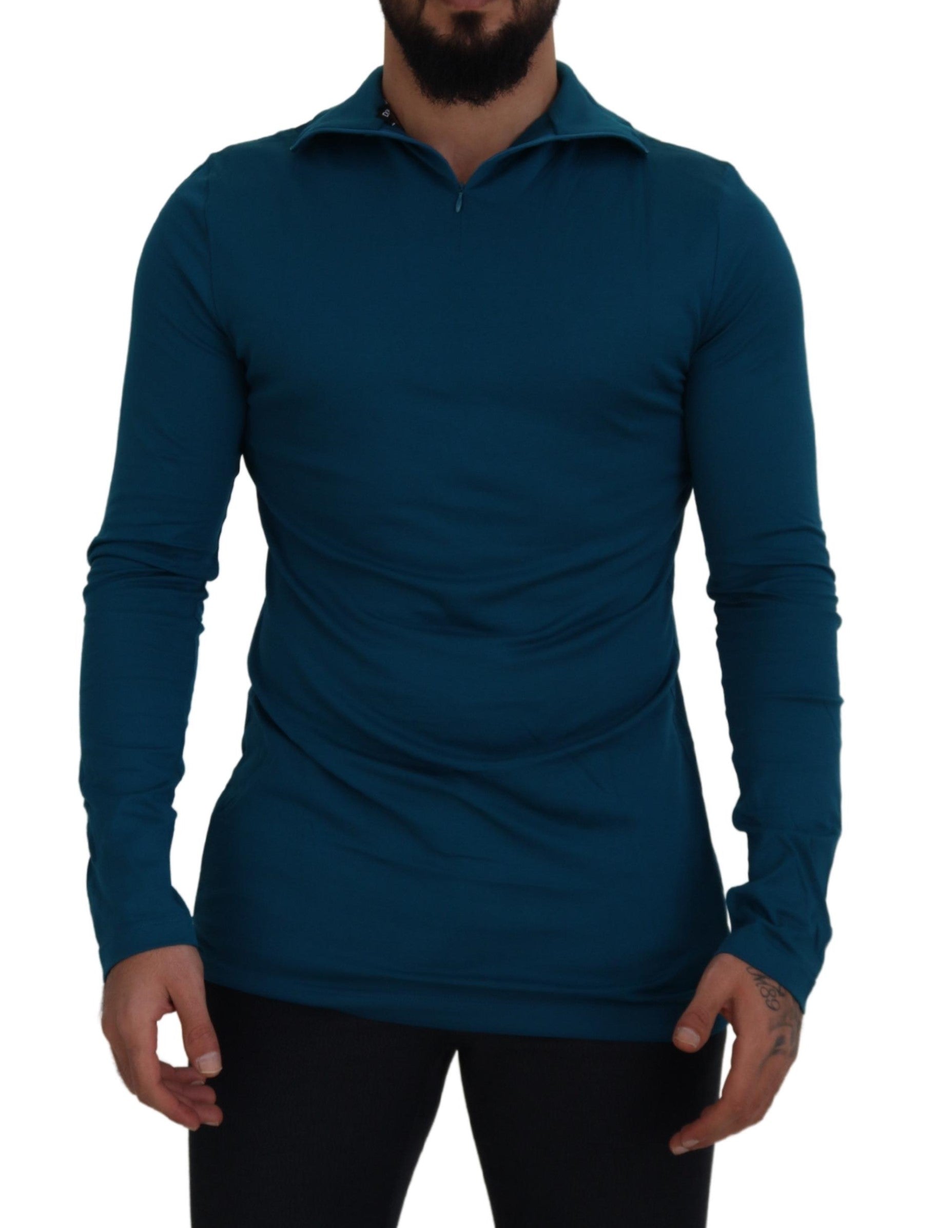 Pull col montant Dolce & Gabbana bleu