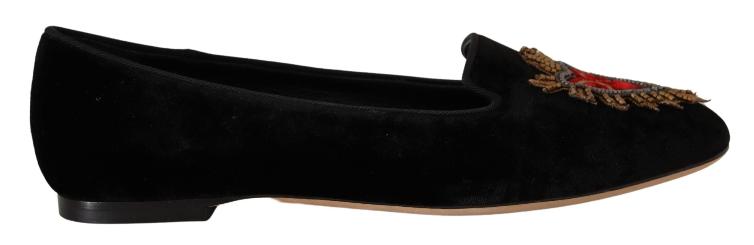 Chaussures plates Dolce & Gabbana noires