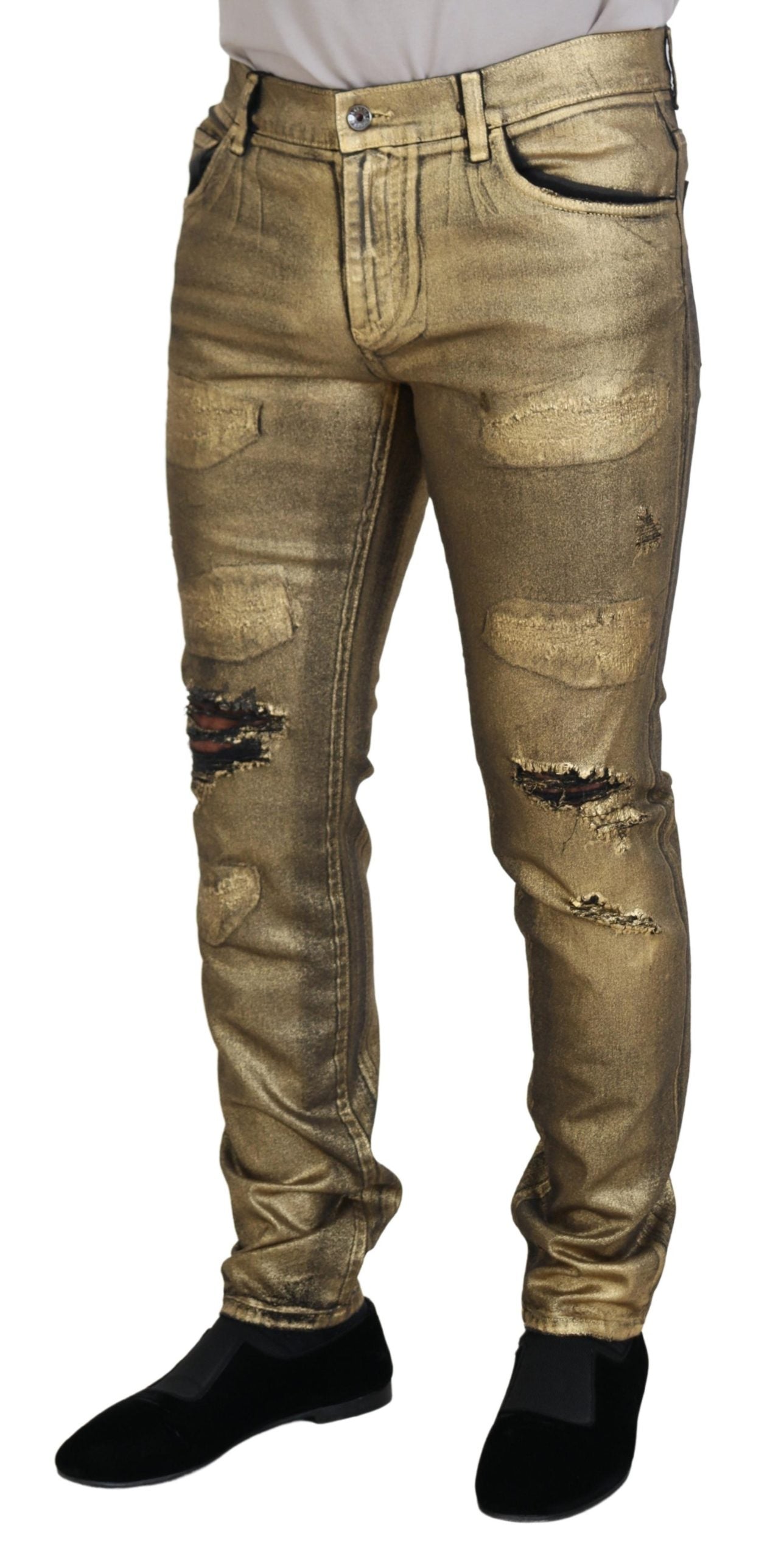 Jeans Dolce & Gabbana dorés