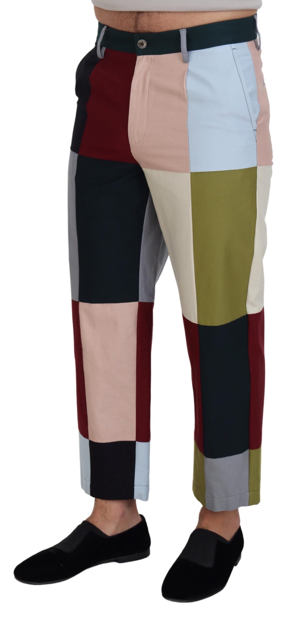 Pantalons Dolce & Gabbana patchwork multicolores