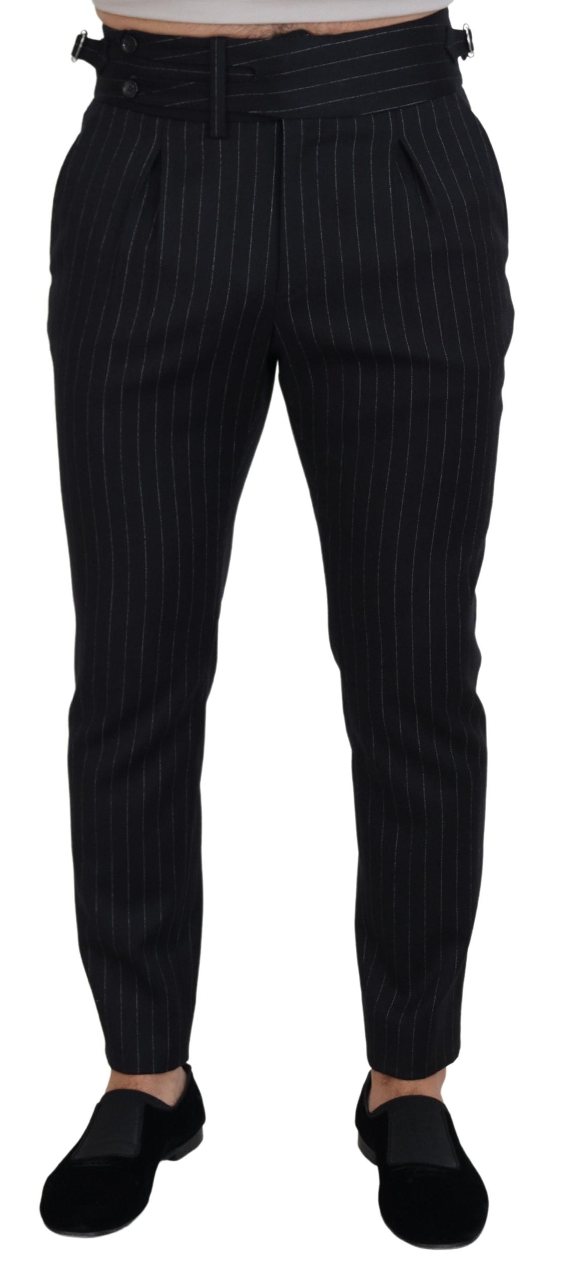 Pantalons Dolce & Gabbana rayés noirs