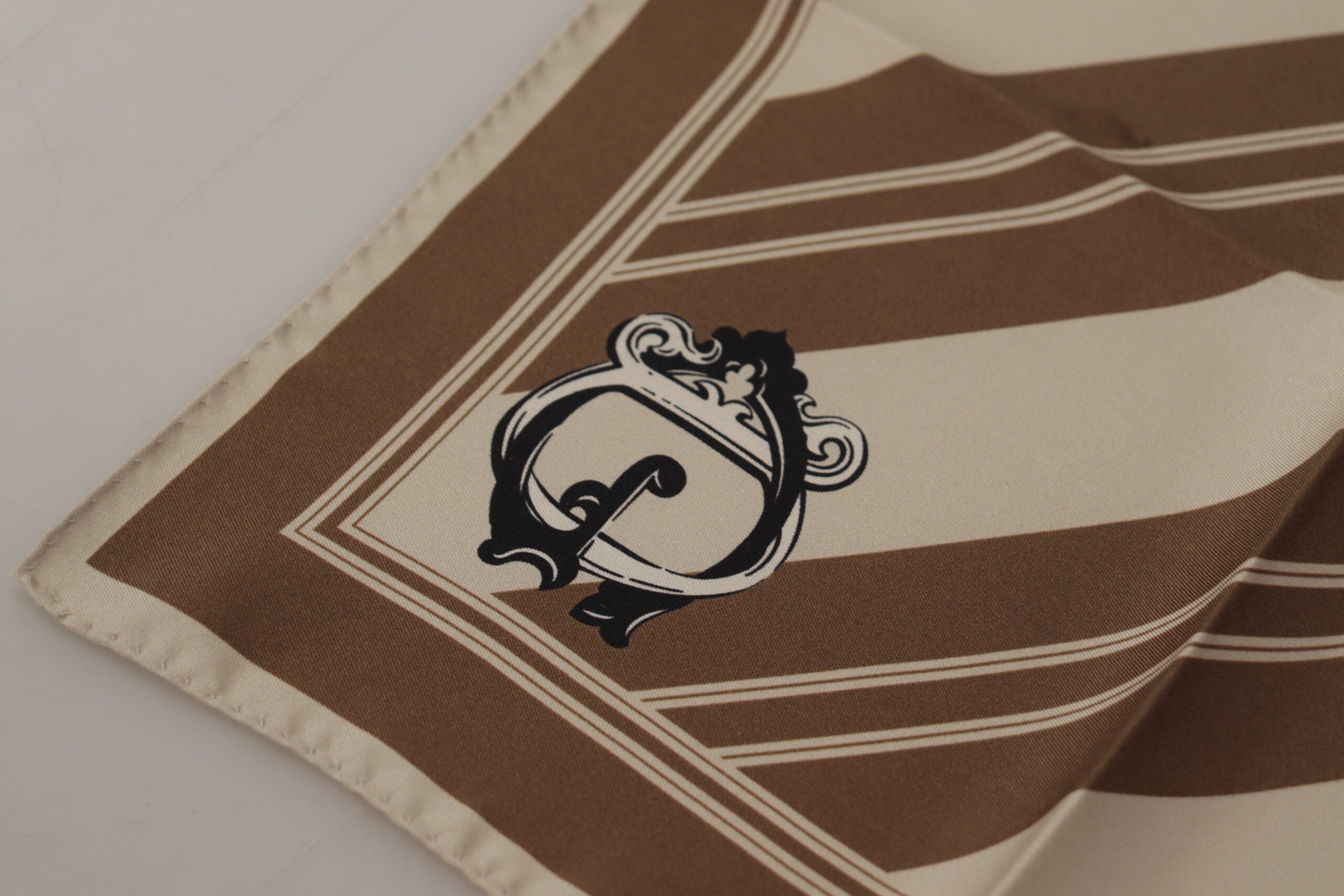 Carré Dolce & Gabbana logo marron