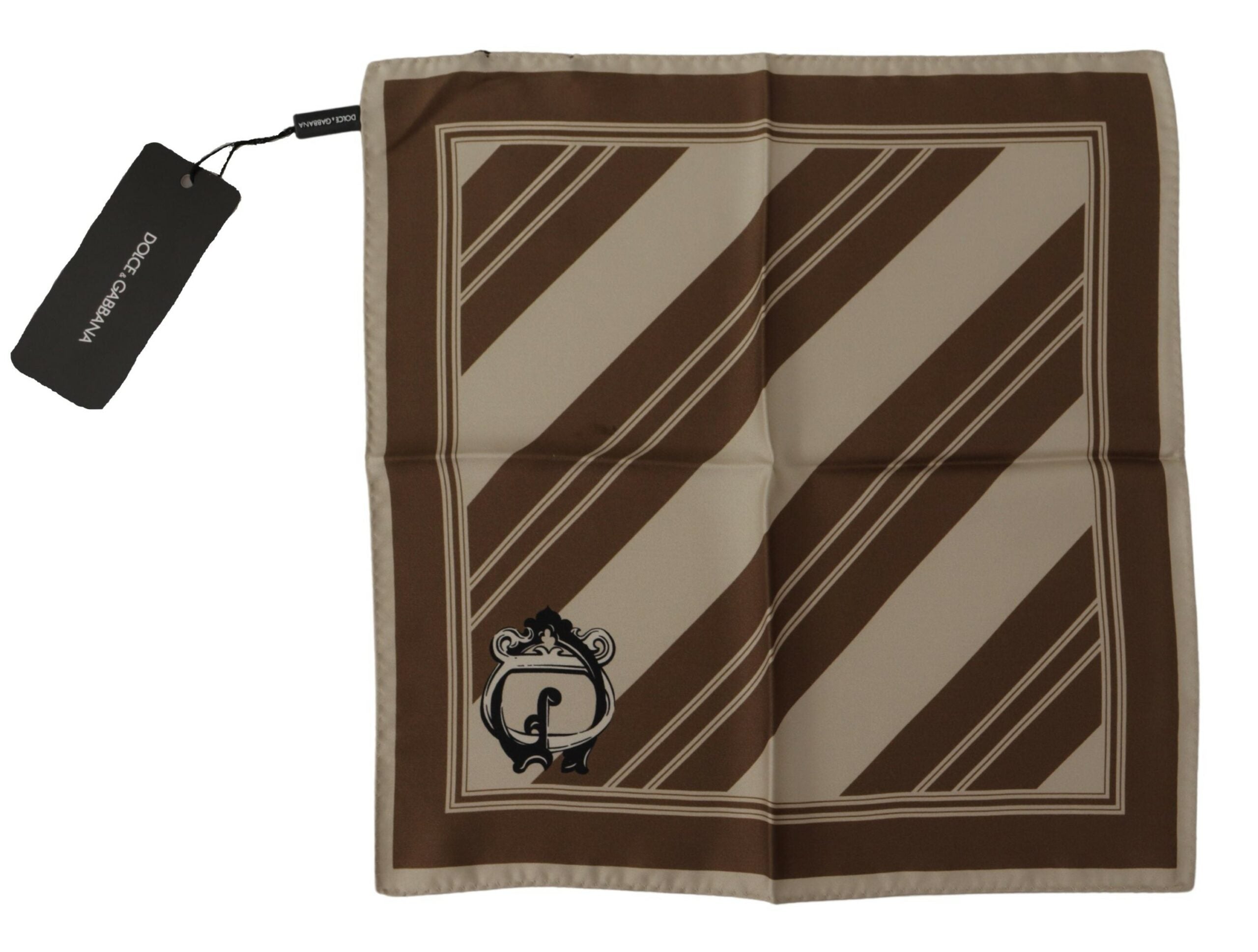 Carré Dolce & Gabbana logo marron