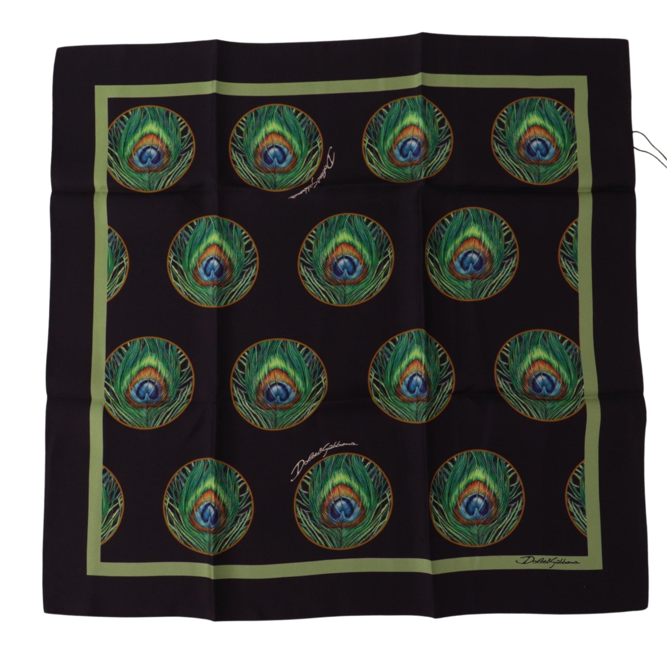 Foulard Dolce & Gabbana plume noir