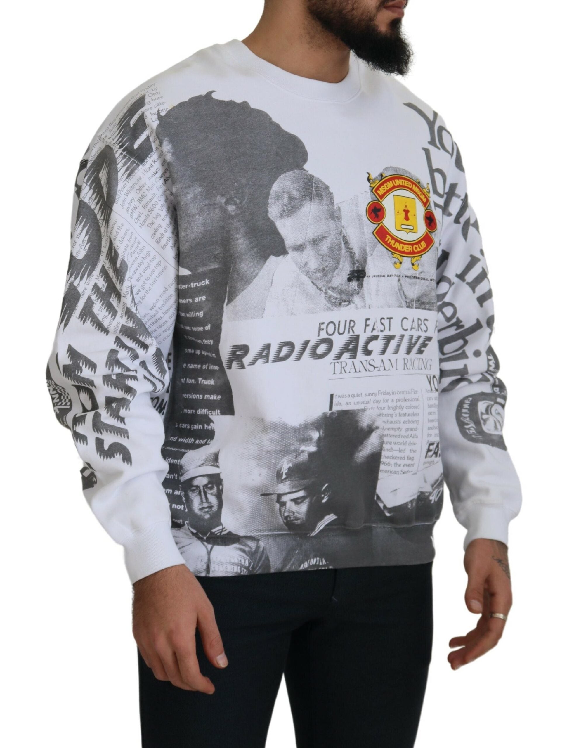 Sweatshirt MSGM Crewneck blanc