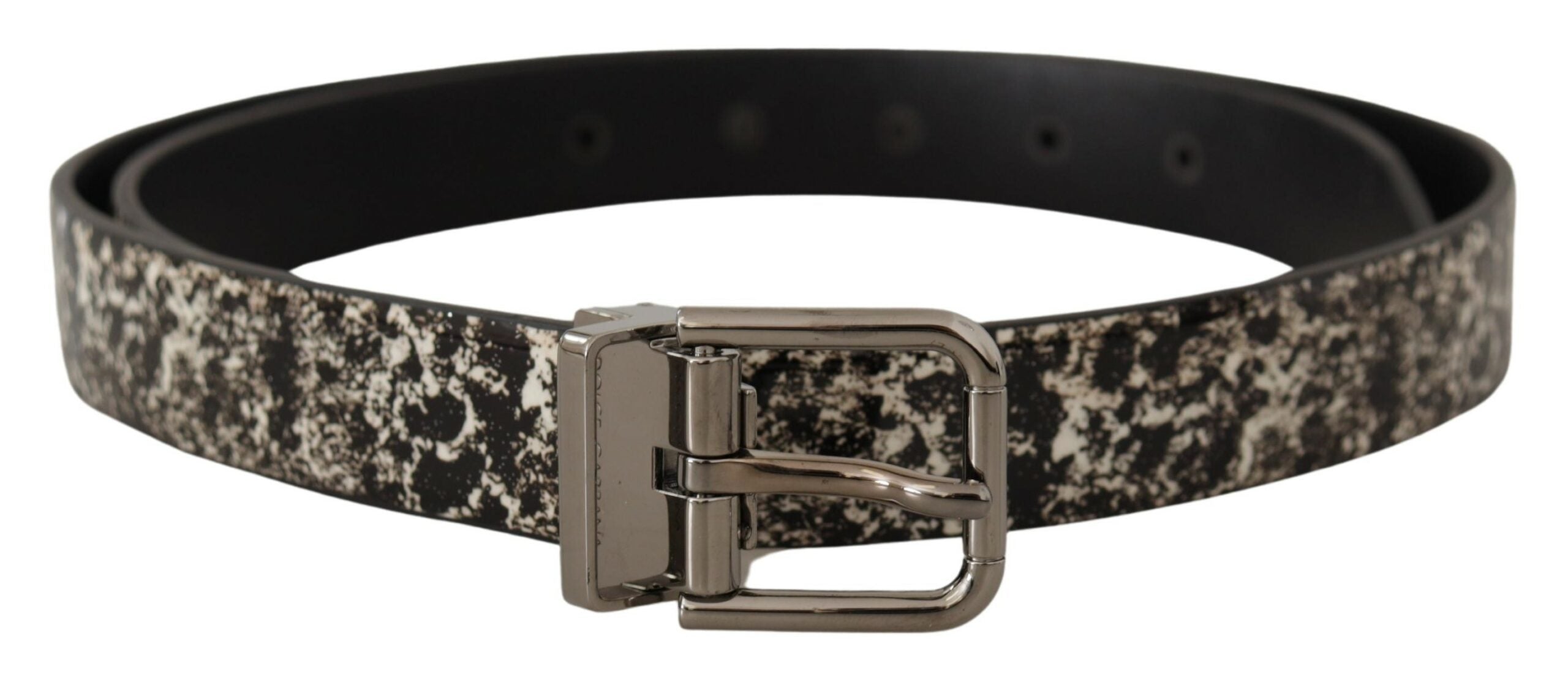 Ceinture Dolce & Gabbana marbrée noire