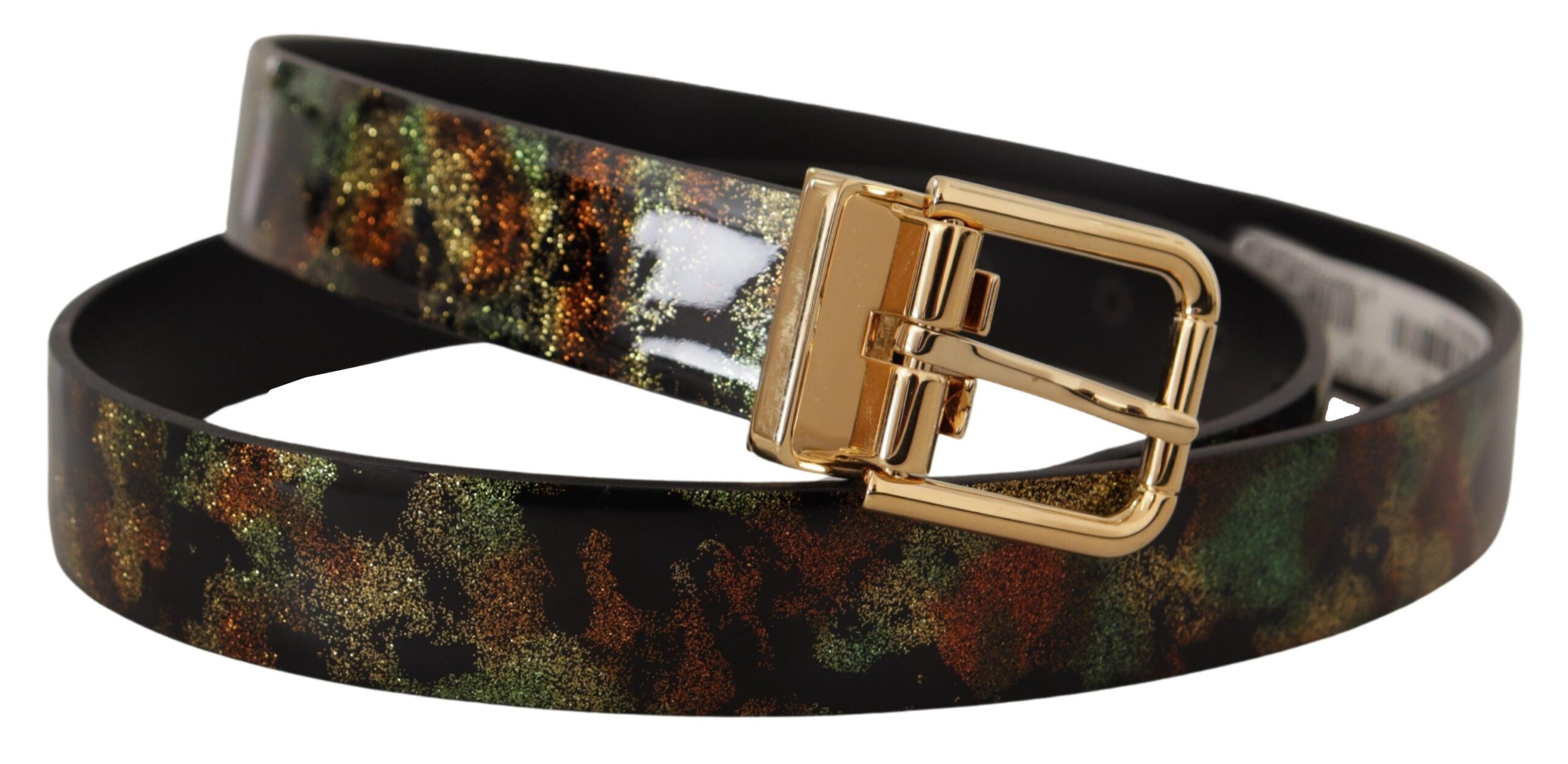 Ceinture Dolce & Gabbana noire et verte
