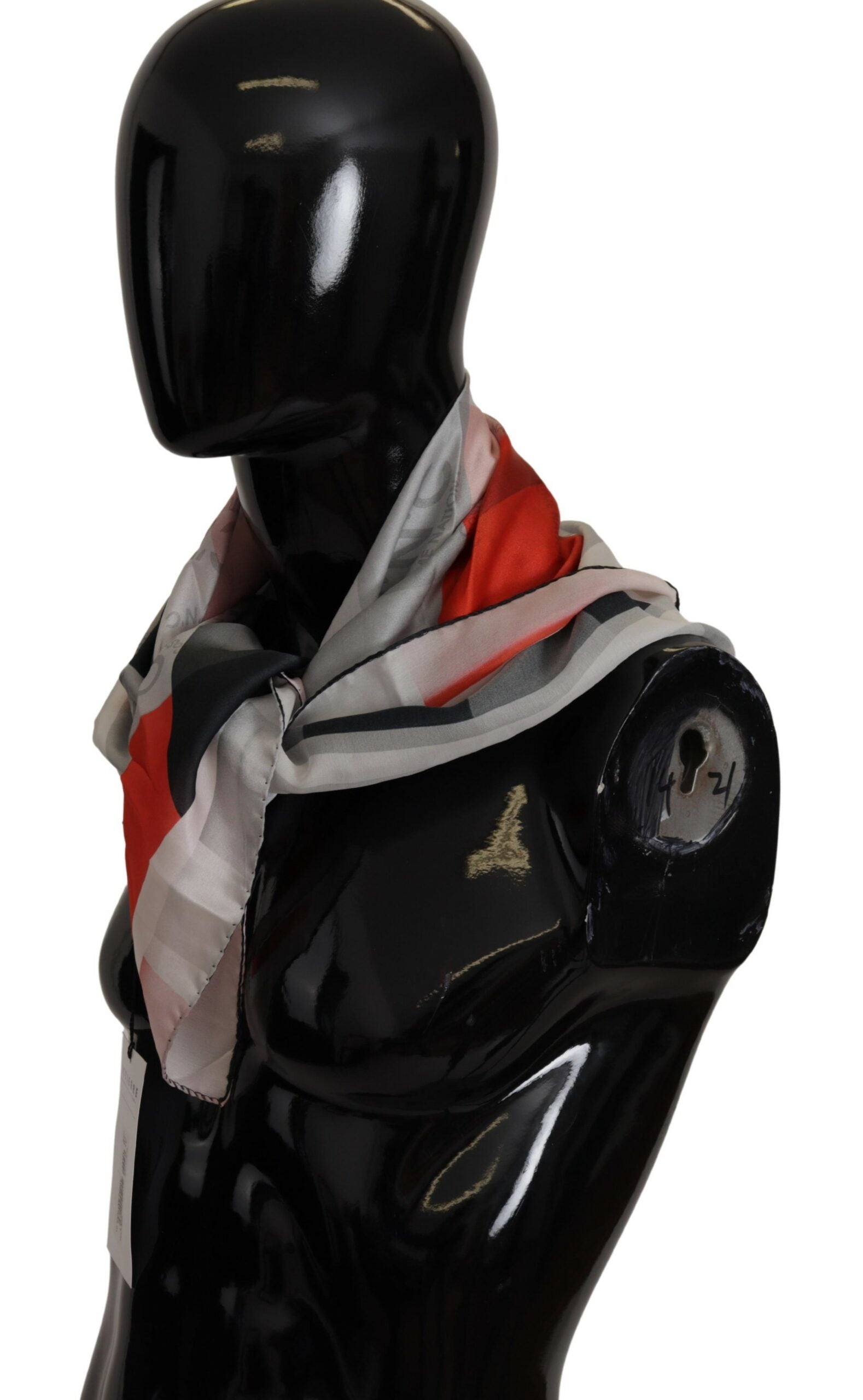 Foulard C’N’C Costume National gris rouge