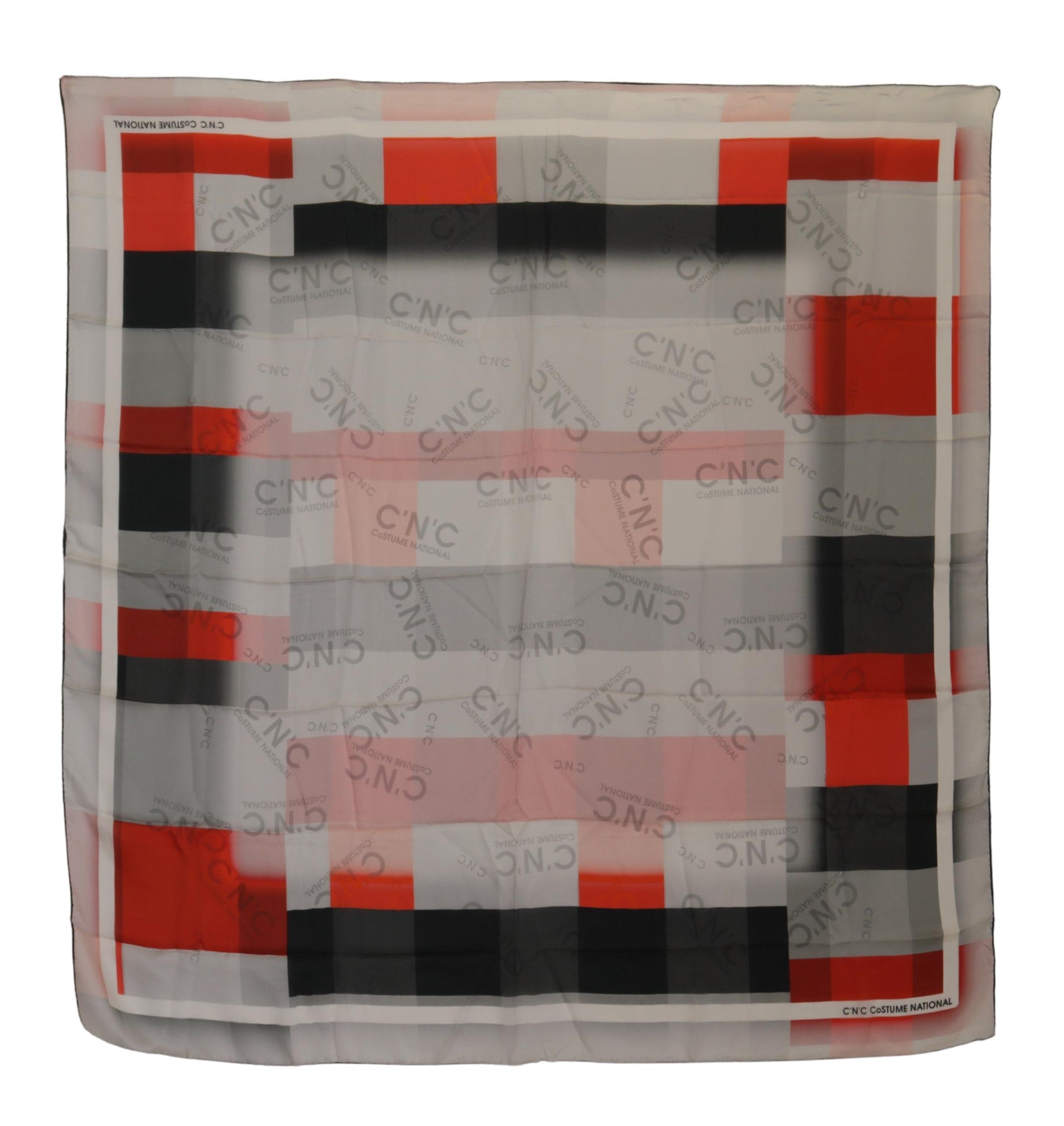 Foulard C’N’C Costume National gris rouge