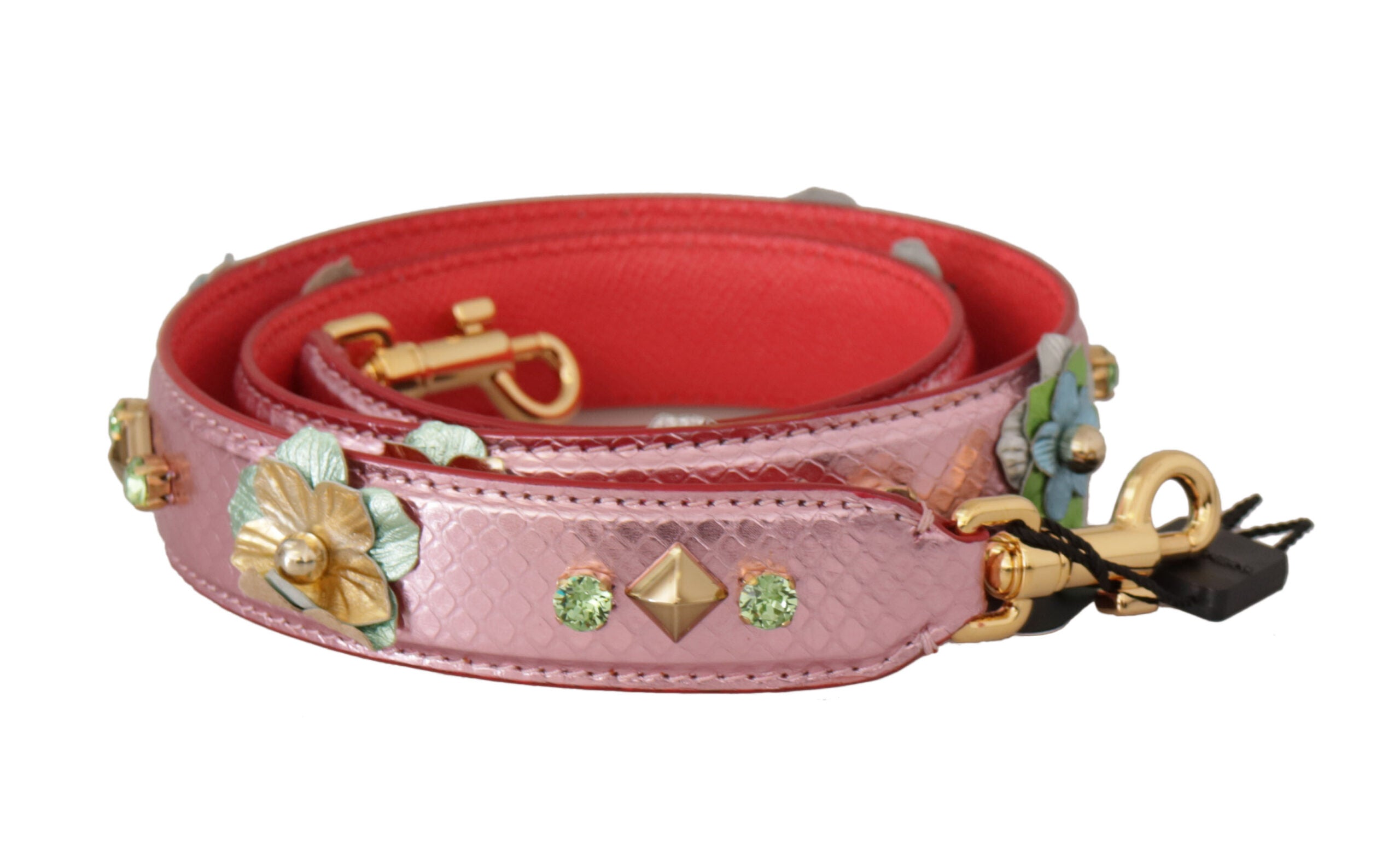 Bandoulière Dolce & Gabbana rose métallisé