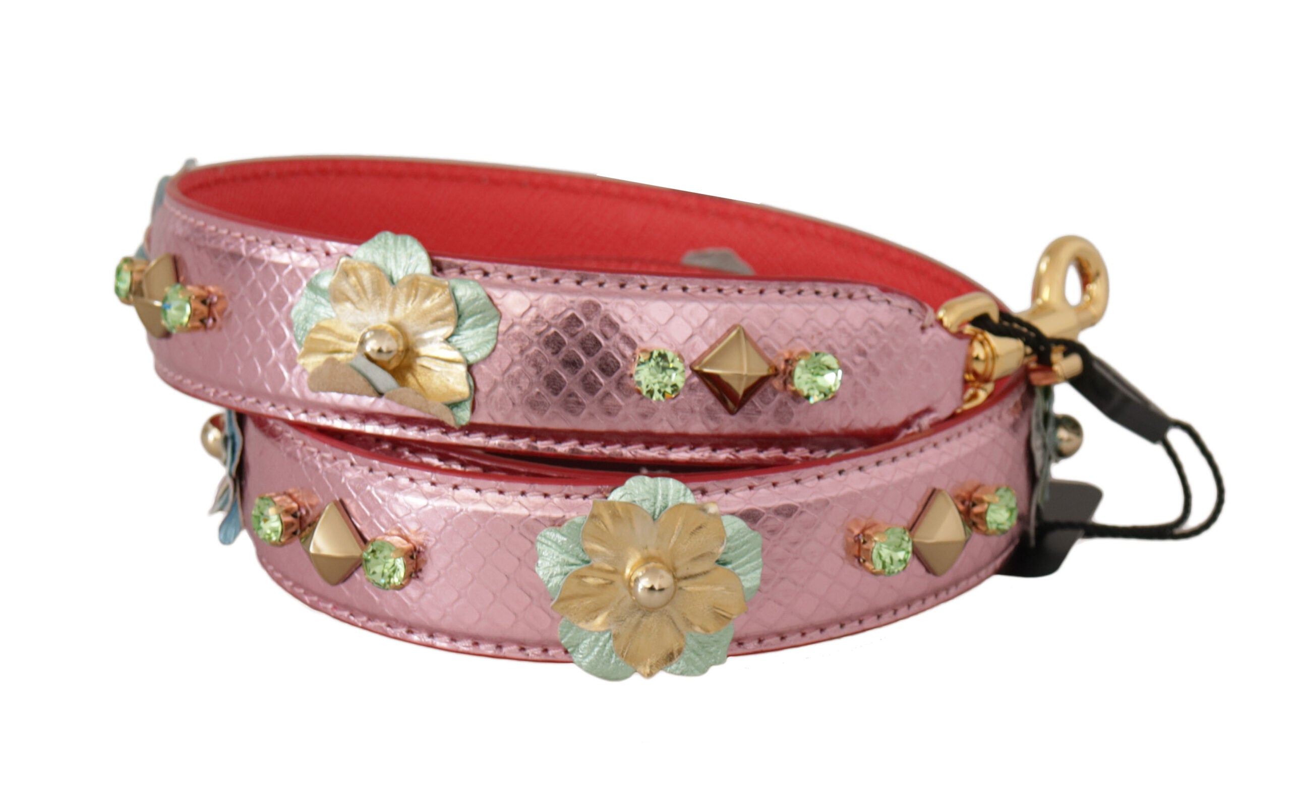 Bandoulière Dolce & Gabbana rose métallisé