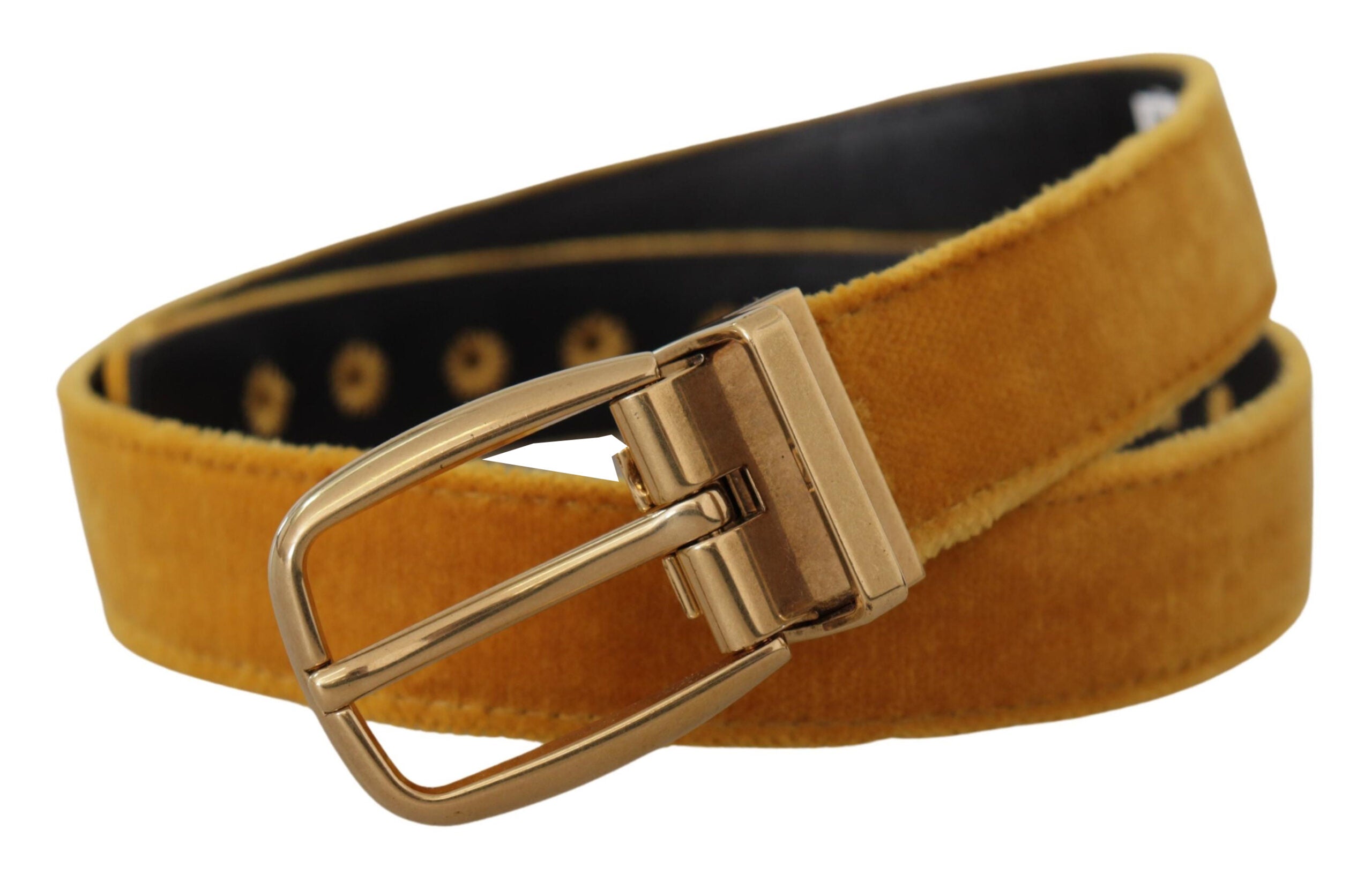 Ceinture Dolce & Gabbana velours dorée
