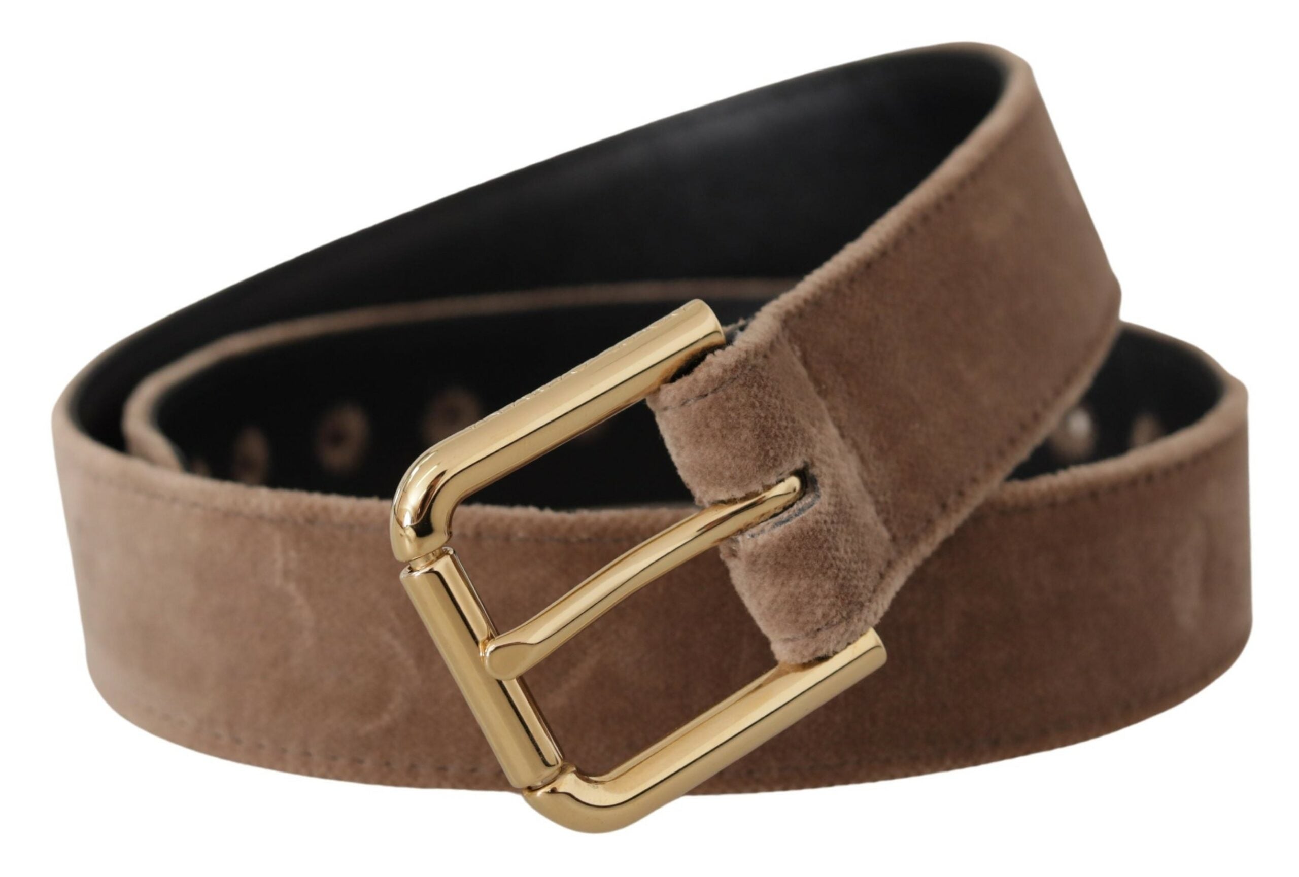 Ceinture Dolce & Gabbana velours marron clair