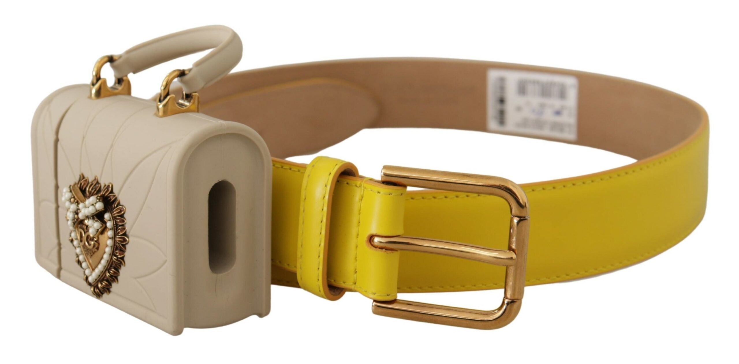 Ceinture Dolce & Gabbana avec micro sac jaune