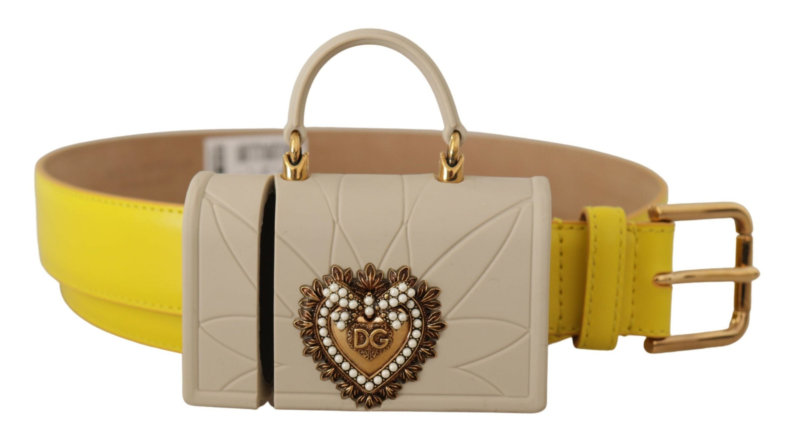Ceinture Dolce & Gabbana avec micro sac jaune