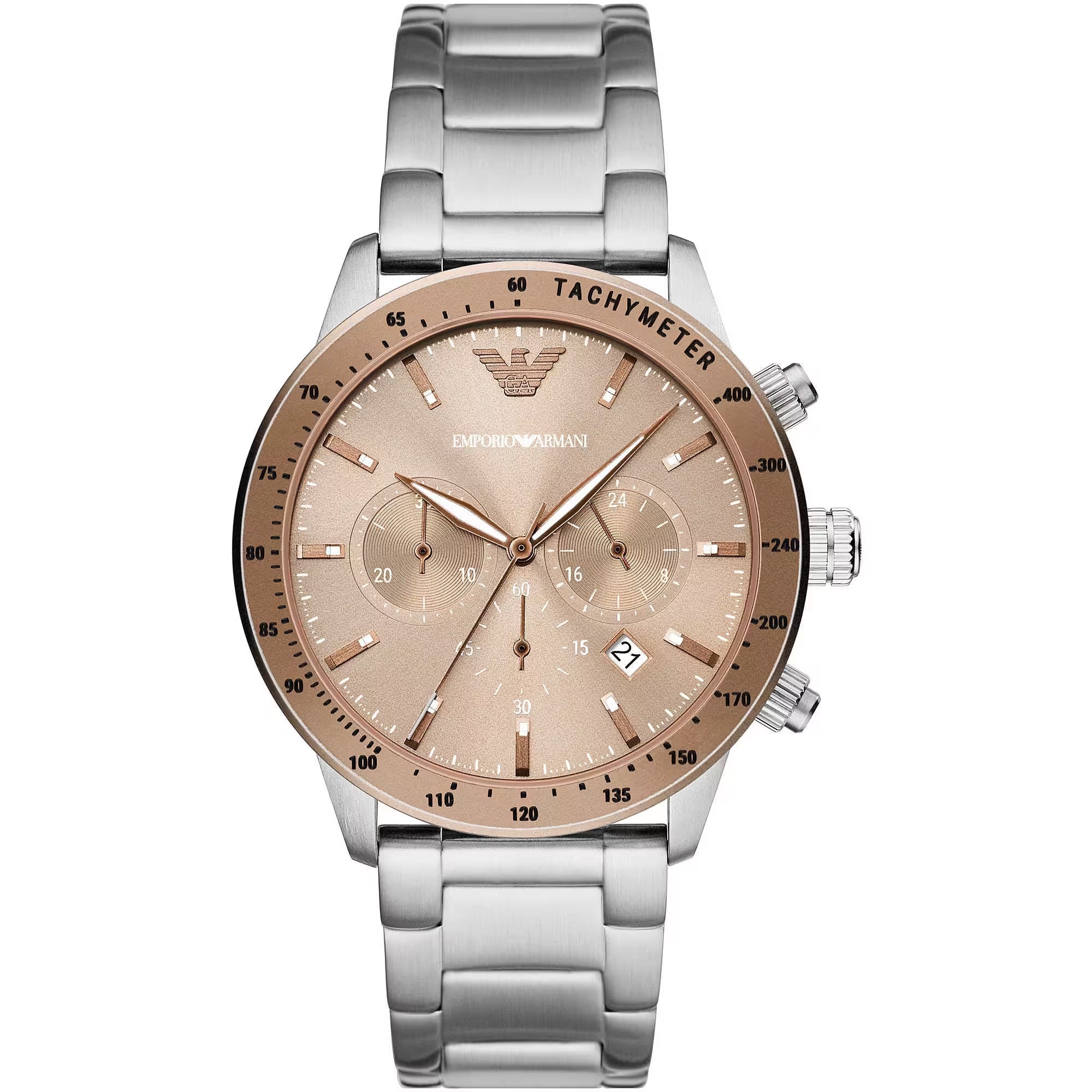 Montre Emporio Armani Chronographe argentée