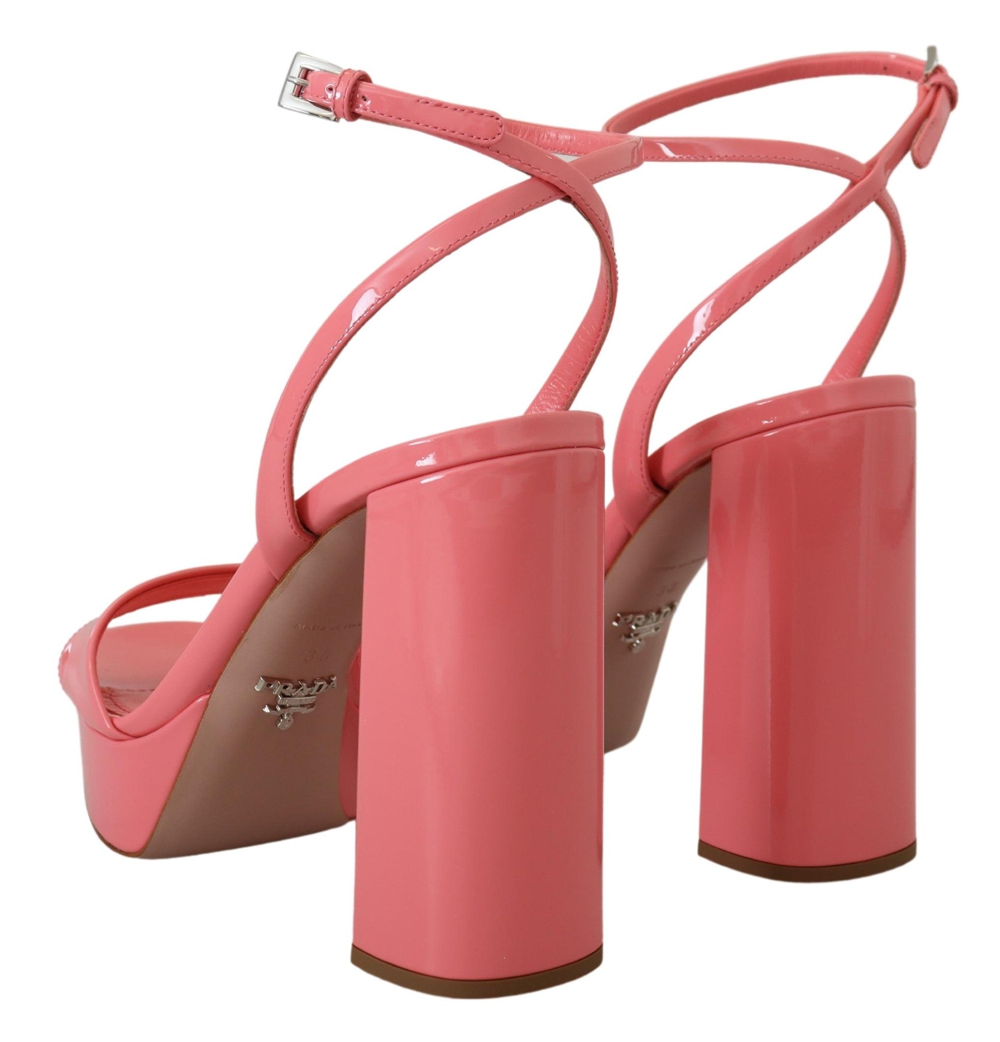Sandales Prada à talons roses