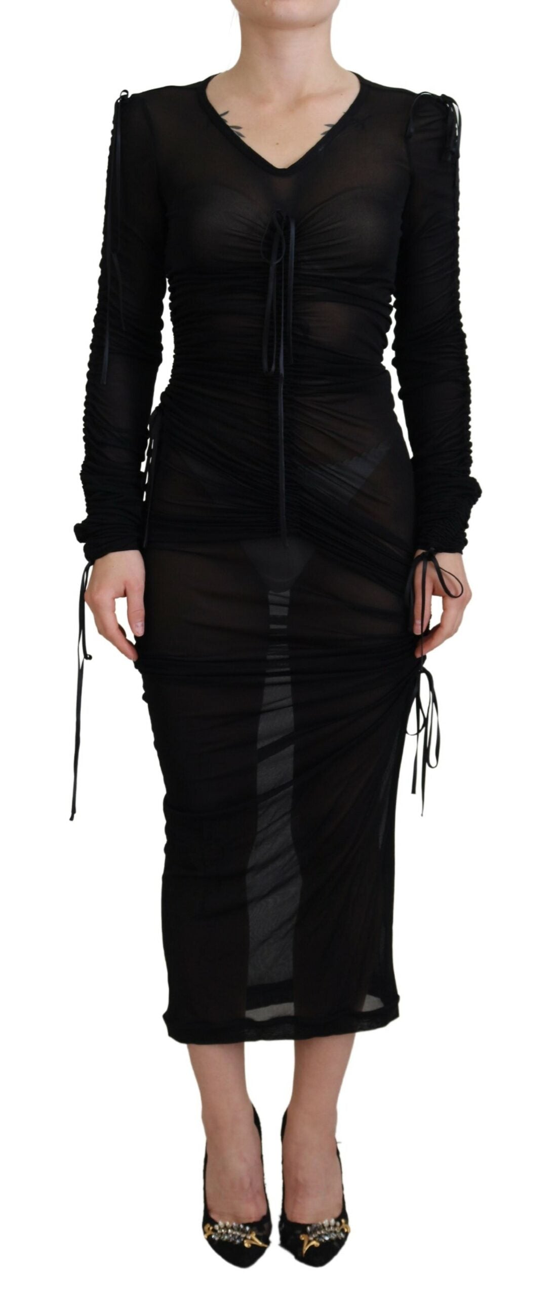 Robe midi Dolce & Gabbana noire Dolce & Gabbana