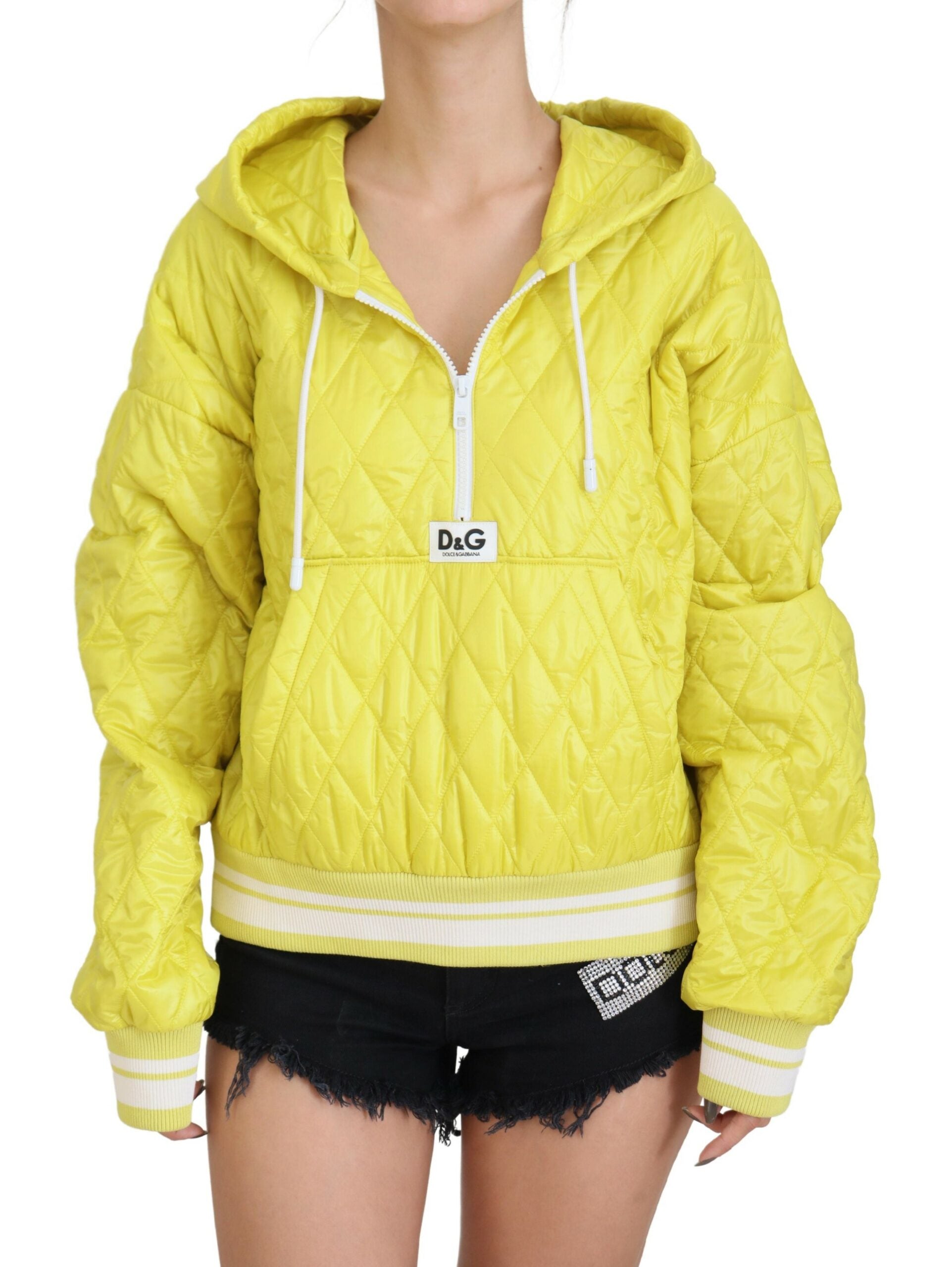 Veste Dolce & Gabbana à capuche jaune