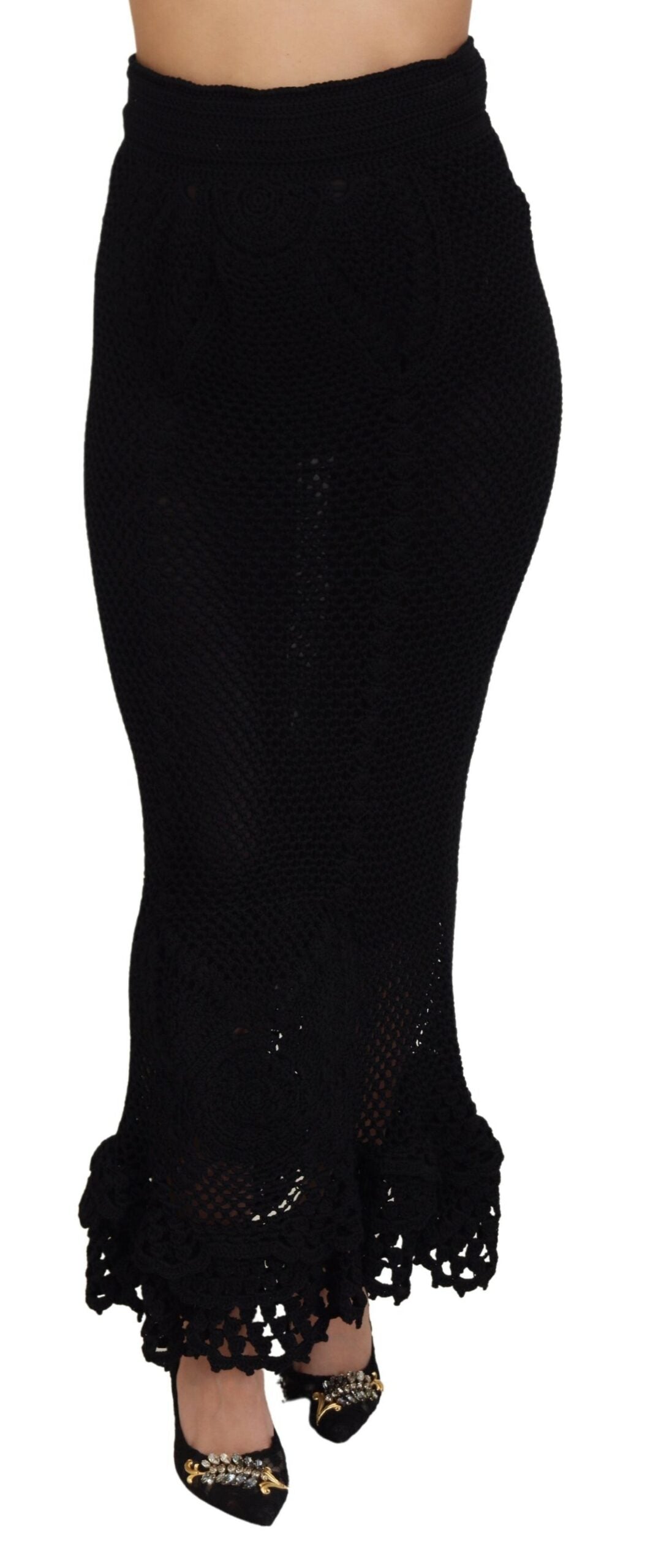 Jupe DOLCE & GABBANA Haute Taille Noire