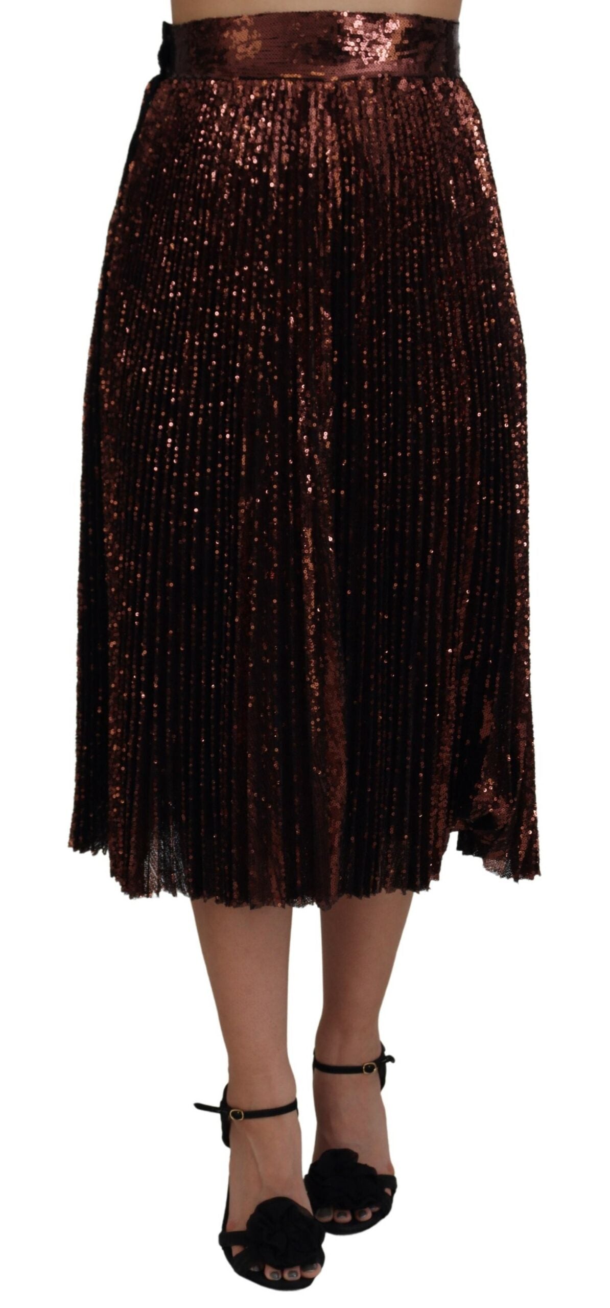 Jupe DOLCE & GABBANA A-line bronze