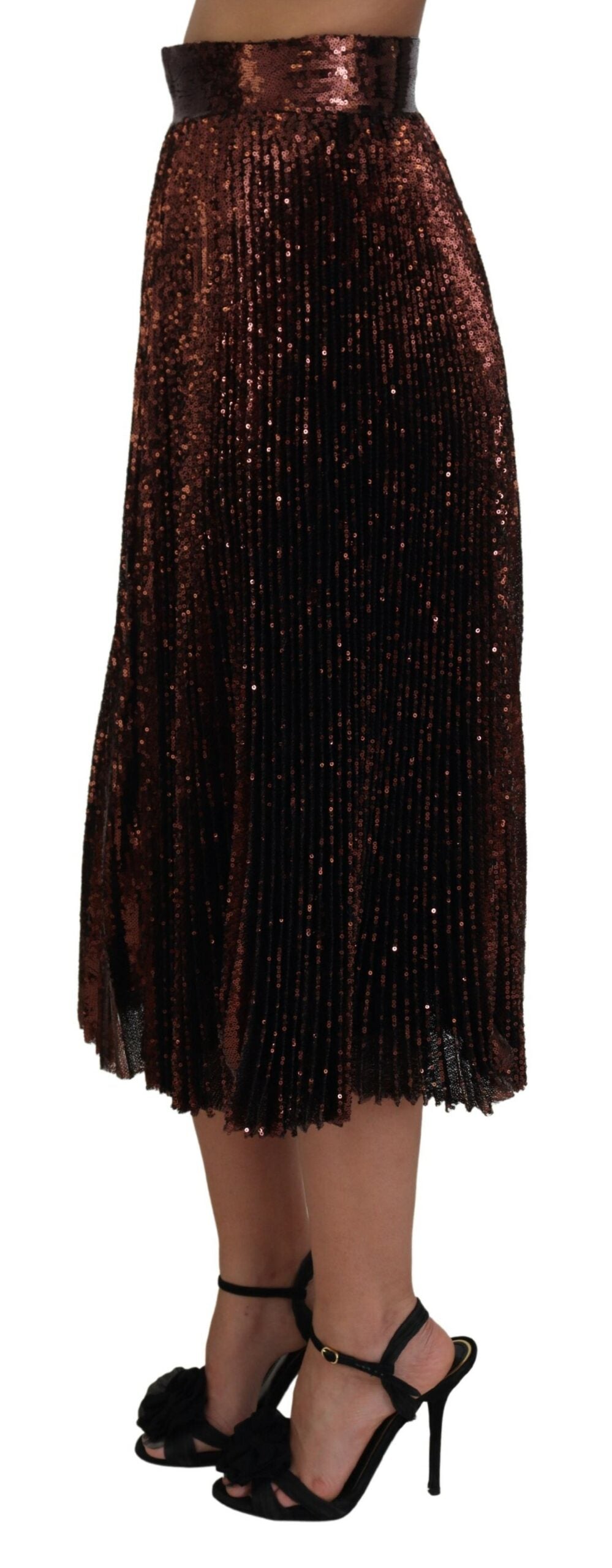 Jupe DOLCE & GABBANA A-line bronze