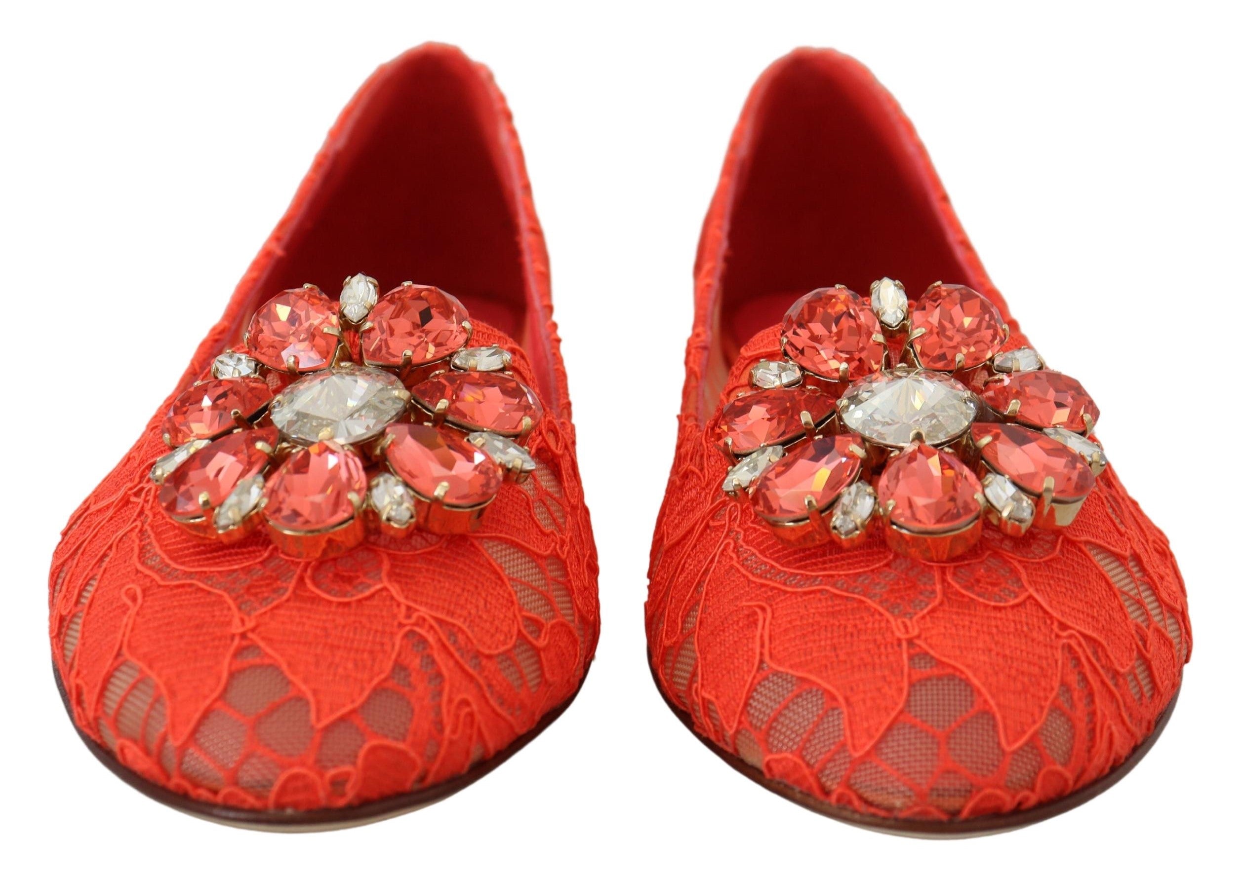 Flaquettes Dolce & Gabbana Vally rouges