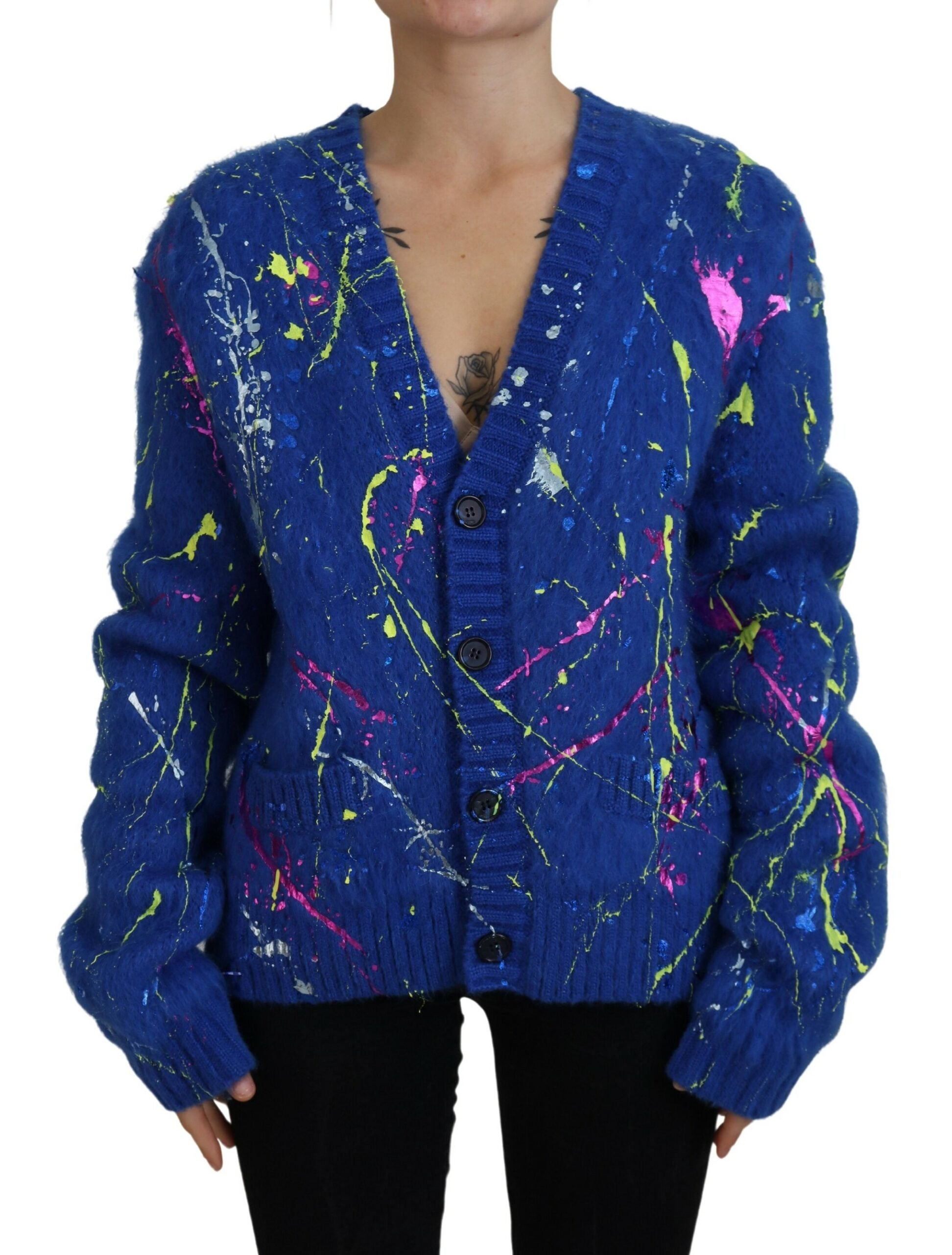 Cardigan Dolce & Gabbana multicolore bleu