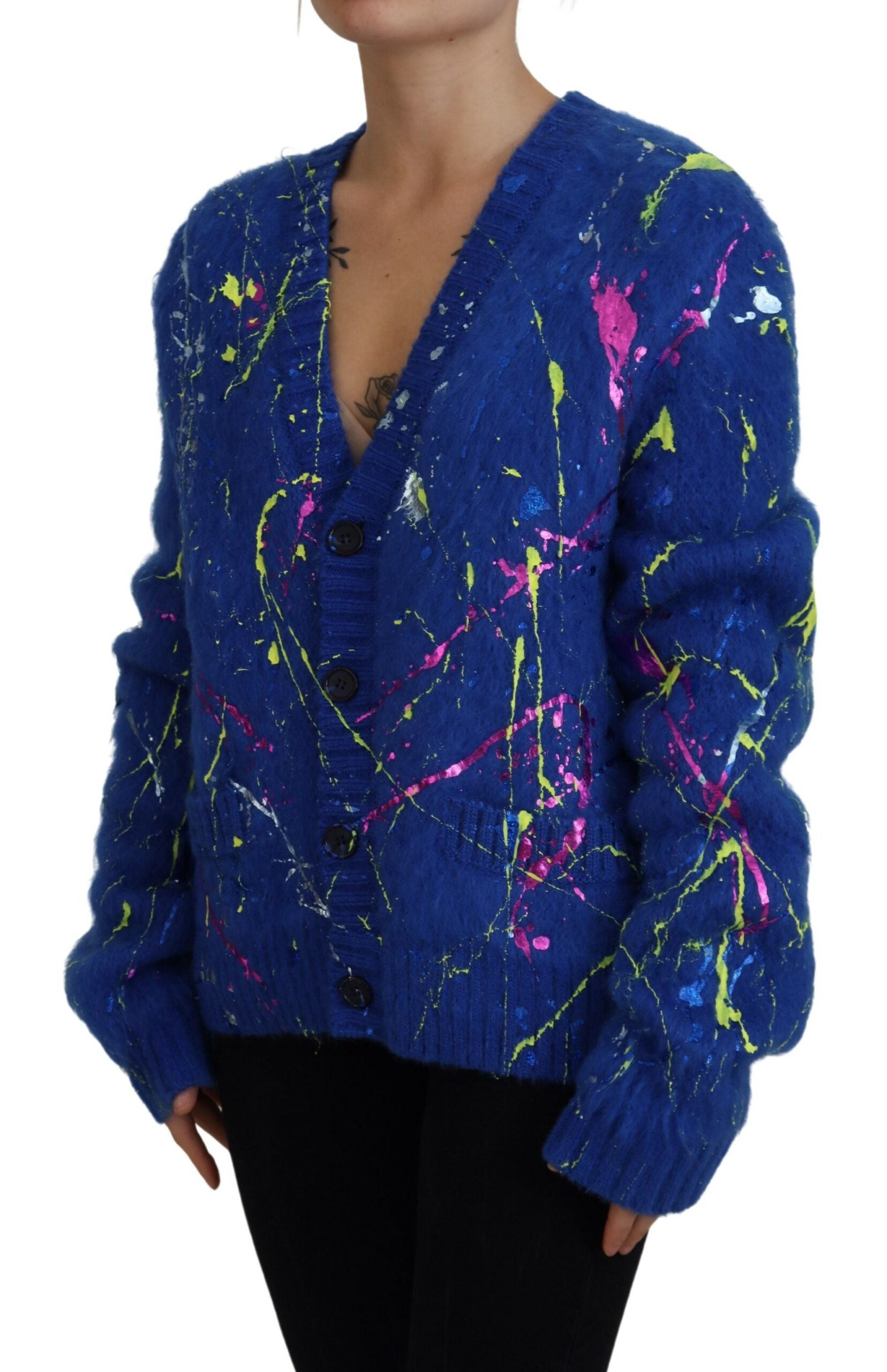 Cardigan Dolce & Gabbana multicolore bleu