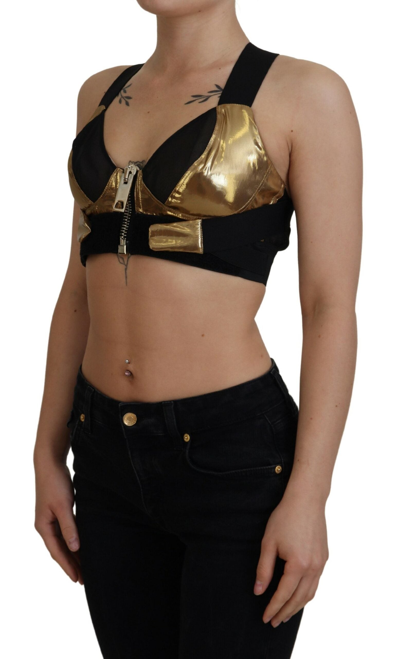 Top Dolce & Gabbana noire et dorée