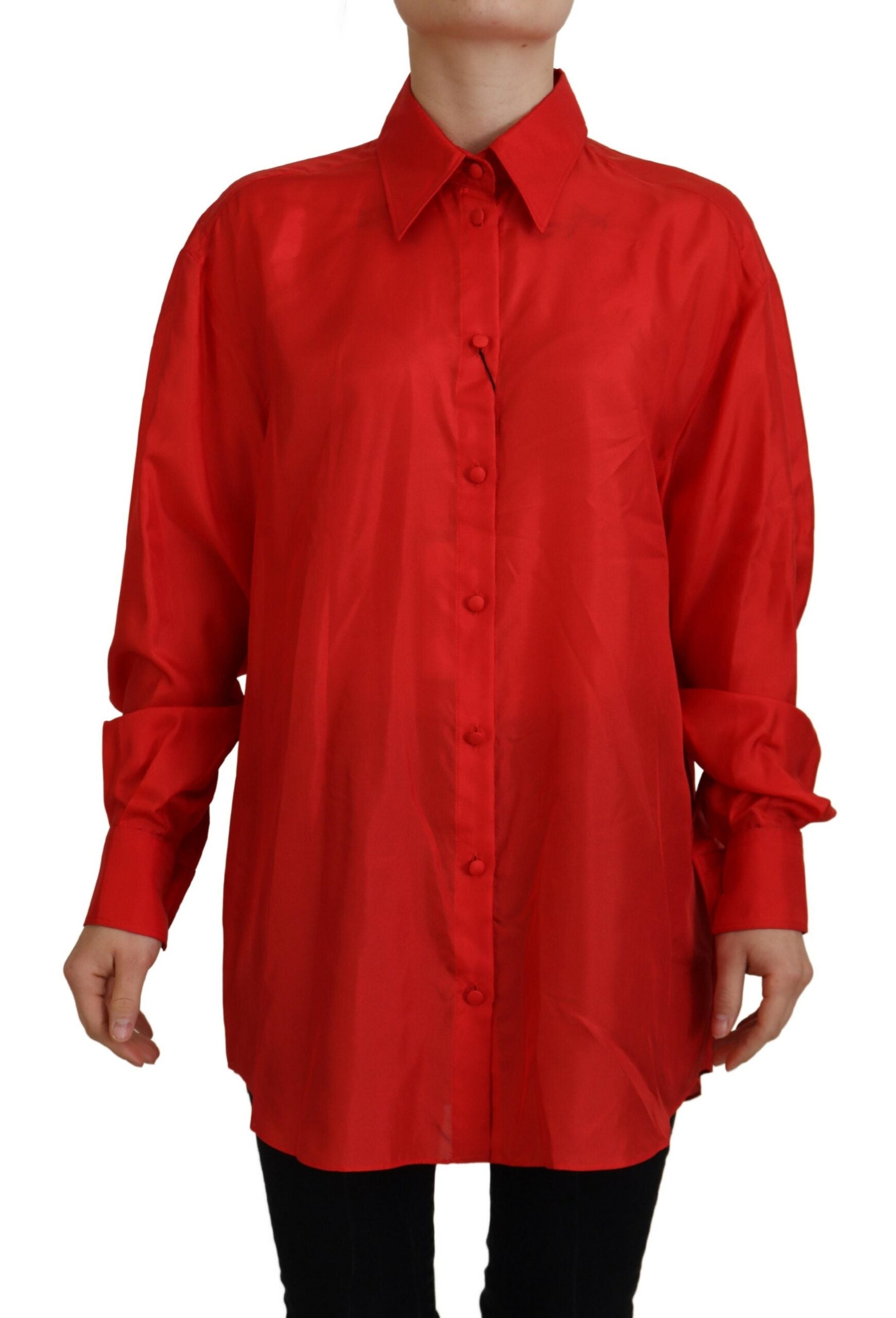 Chemise Dolce & Gabbana rouge à col