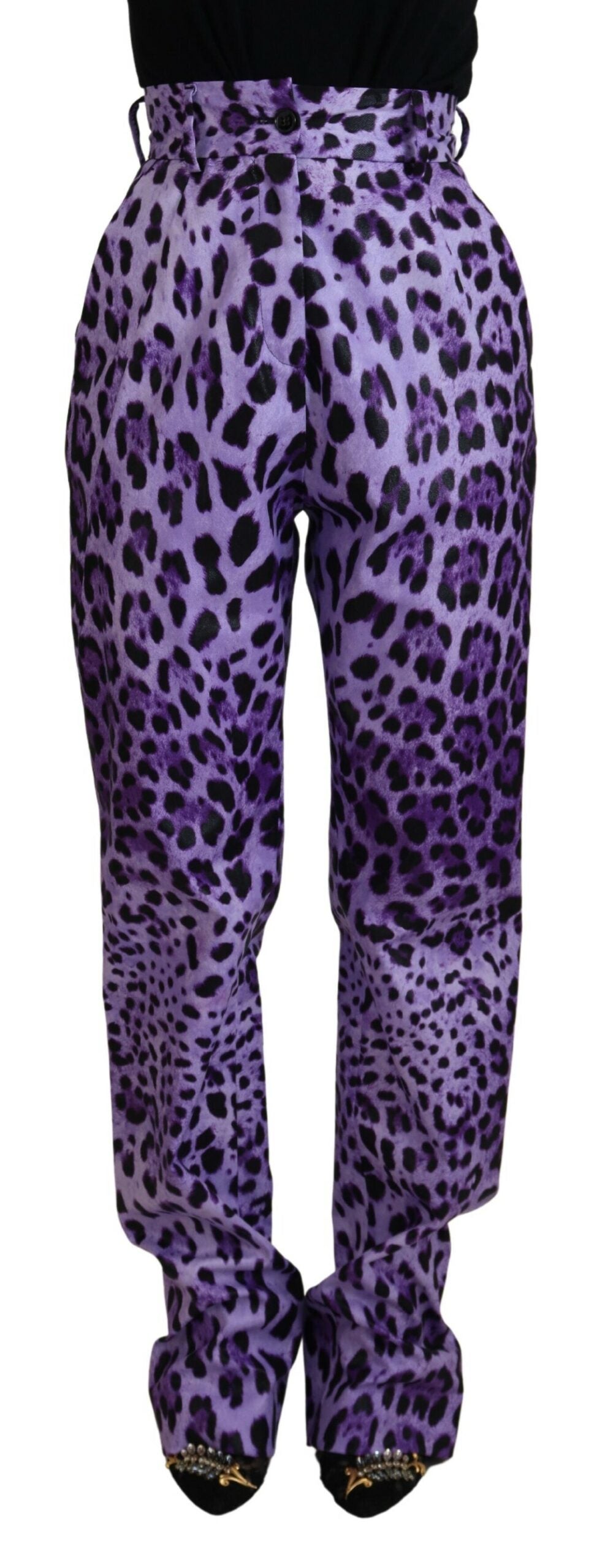 Pantalons Dolce & Gabbana à motifs violets