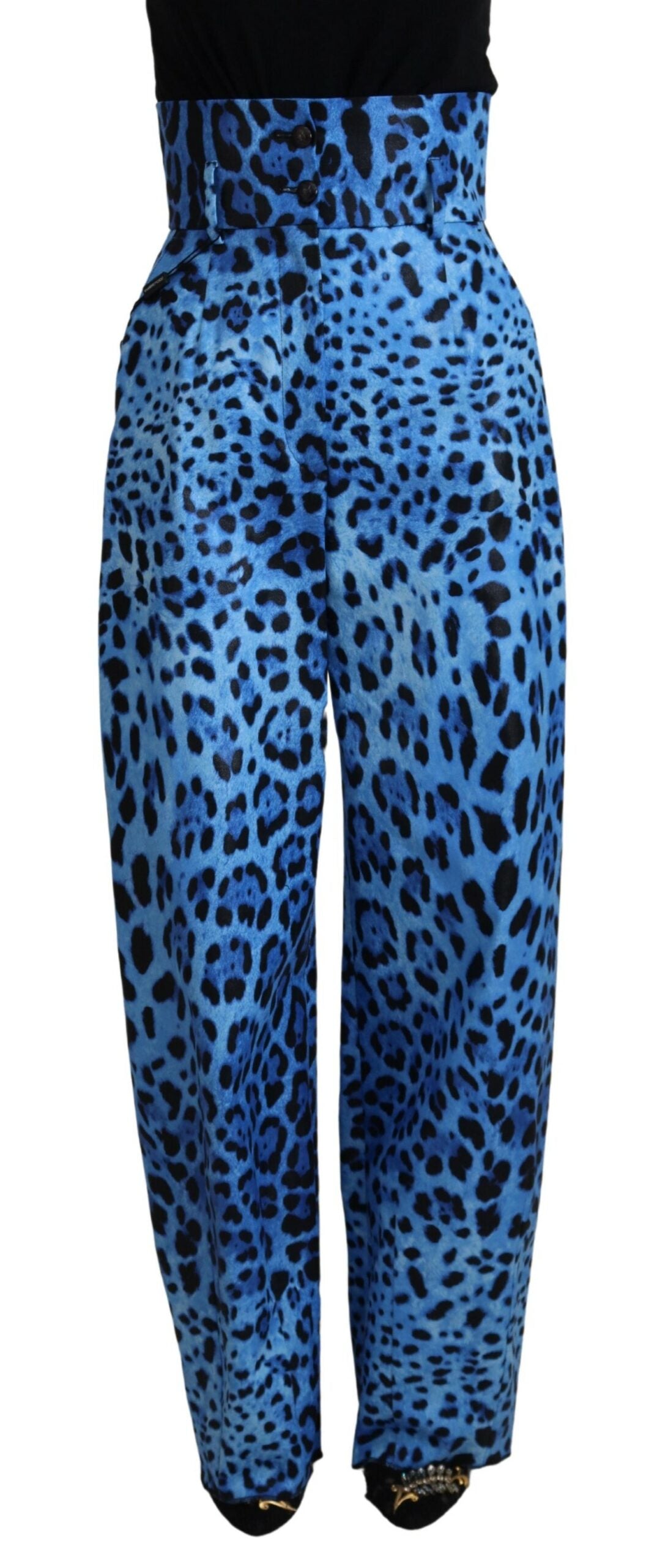Pantalon Dolce & Gabbana bleu léopard