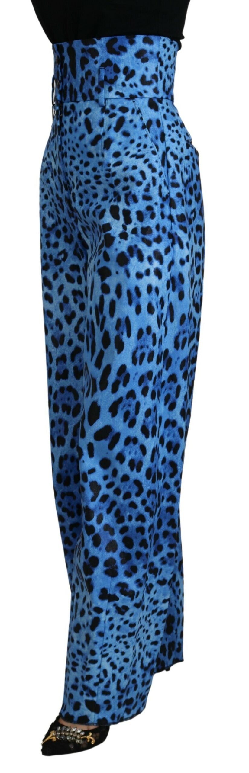 Pantalon Dolce & Gabbana bleu léopard