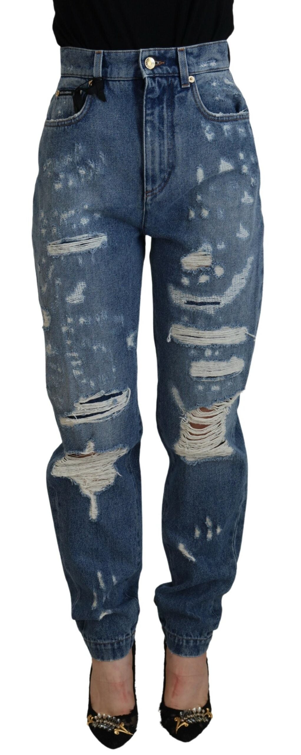 Jeans Dolce & Gabbana tressés bleus