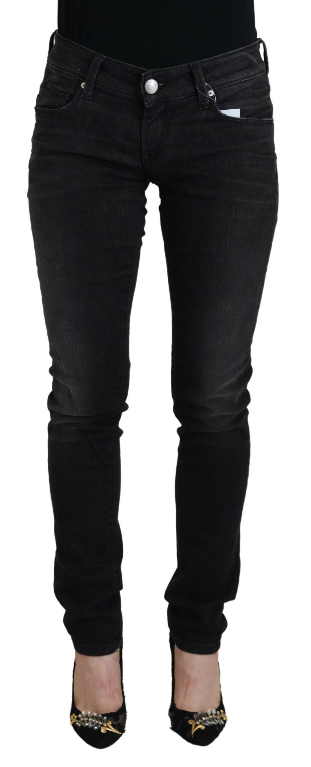 Pantalon Acht Low Waist noirs