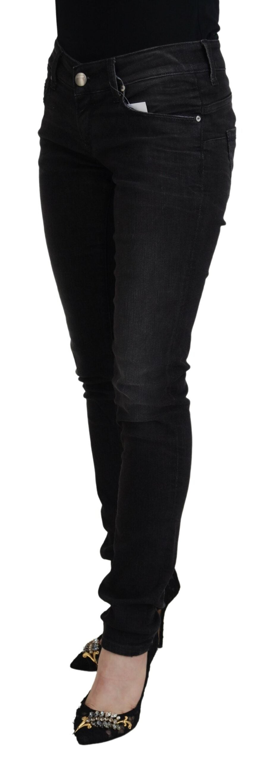Pantalon Acht Low Waist noirs