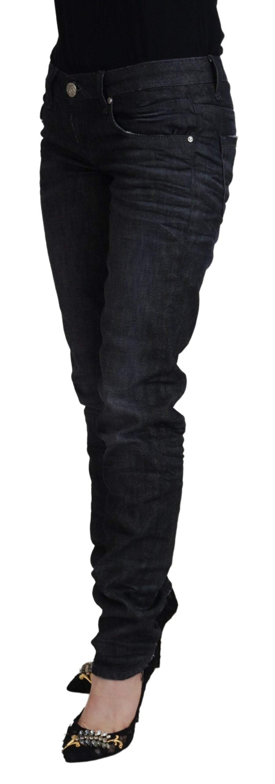 Pantalon ACHT Low Waist noirs