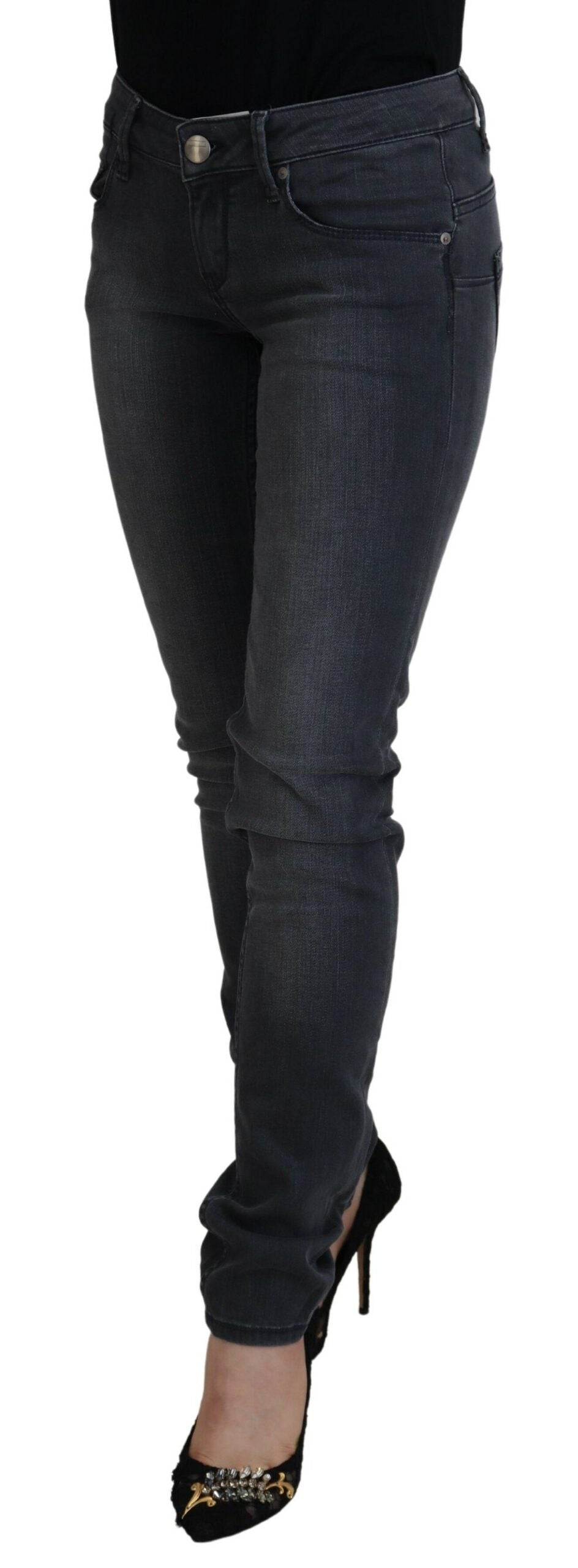 Jean Acht skinny gris