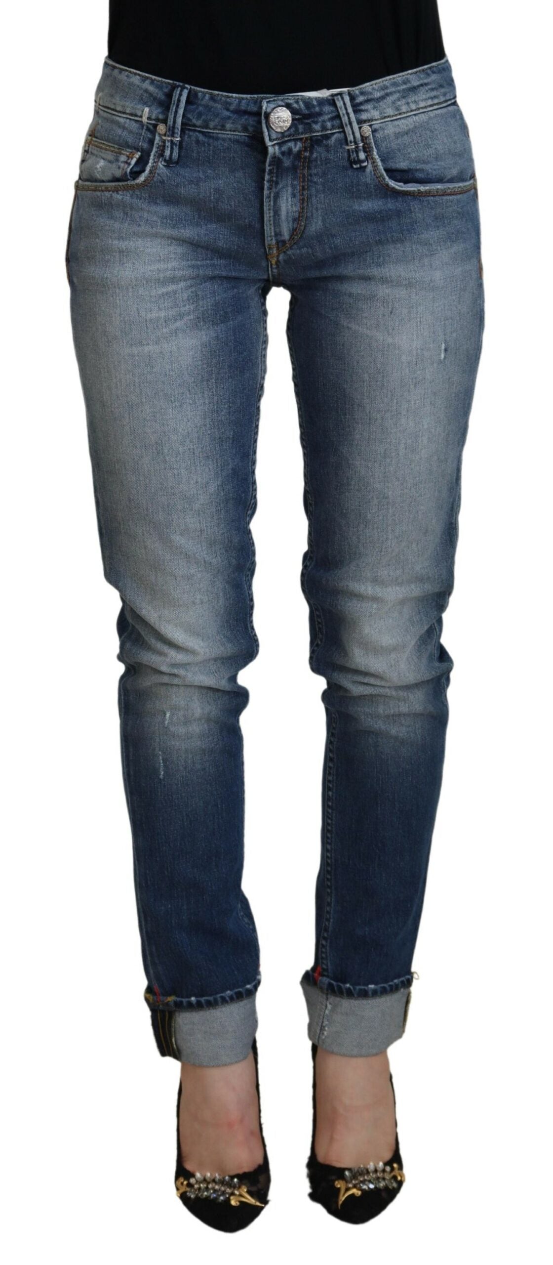 Jeans ACHT Low Waist bleus washed