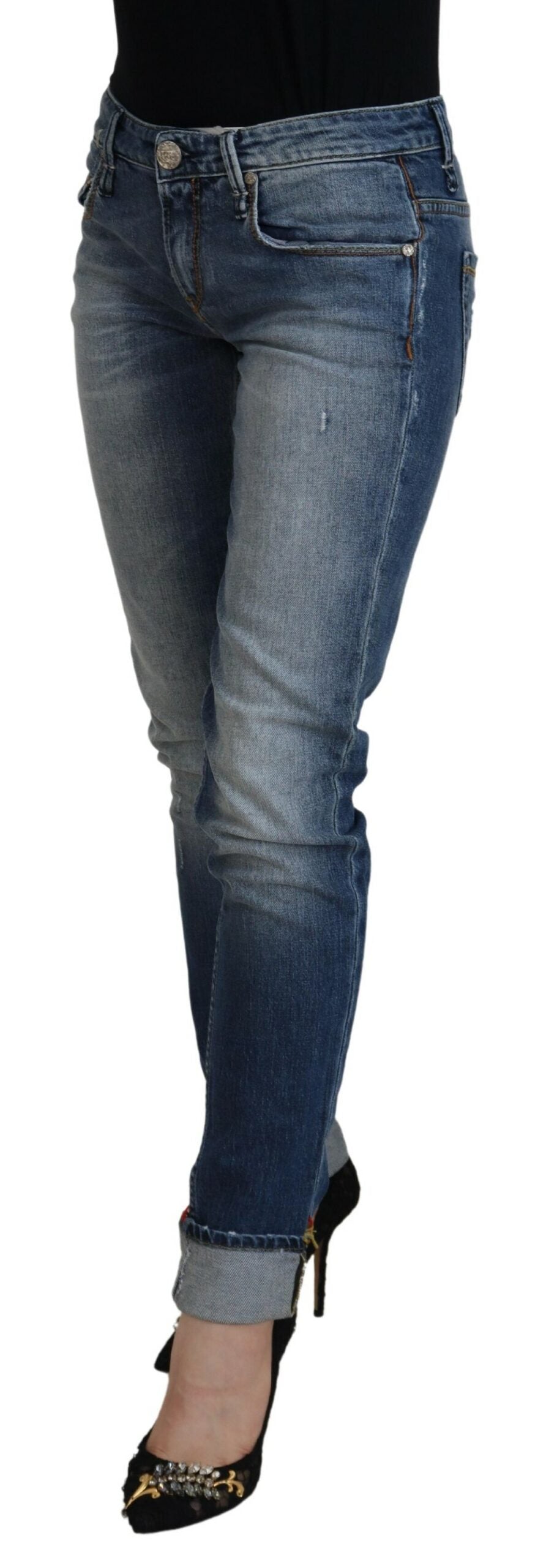 Jeans ACHT Low Waist bleus washed