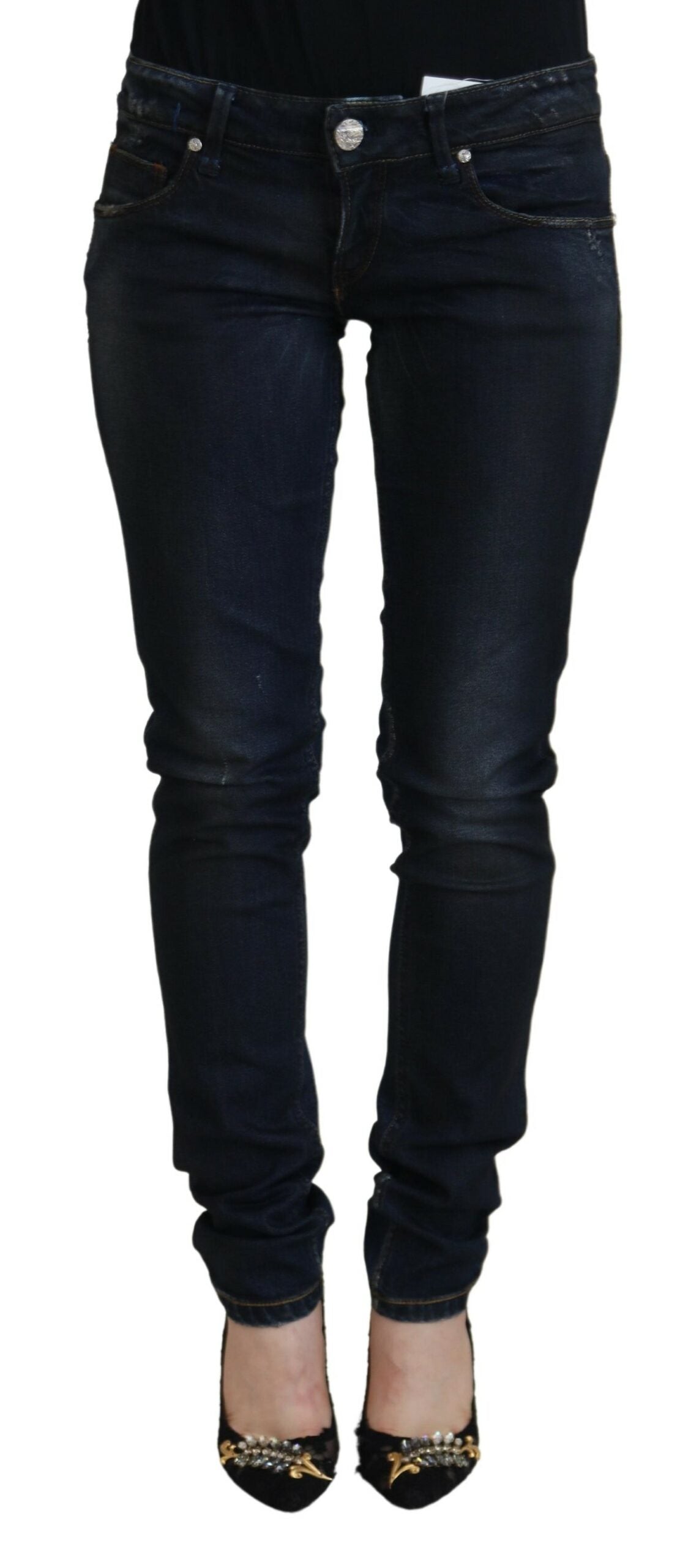 Pantalon ACHT Low Waist bleu