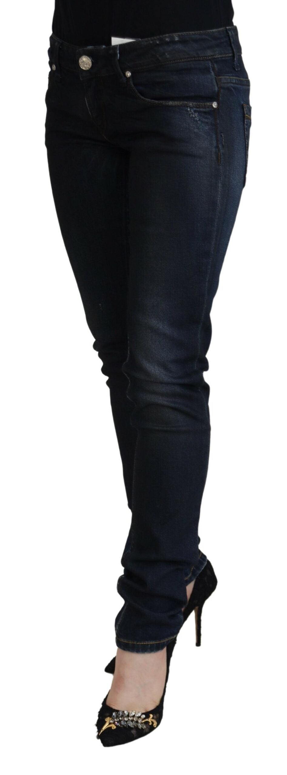 Pantalon ACHT Low Waist bleu