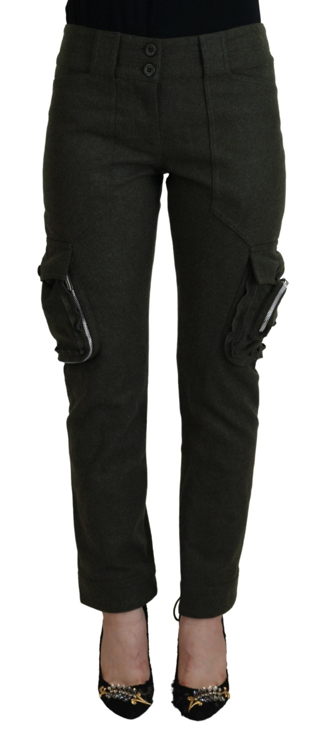 Pantalons Ermanno Scervino tapered verts