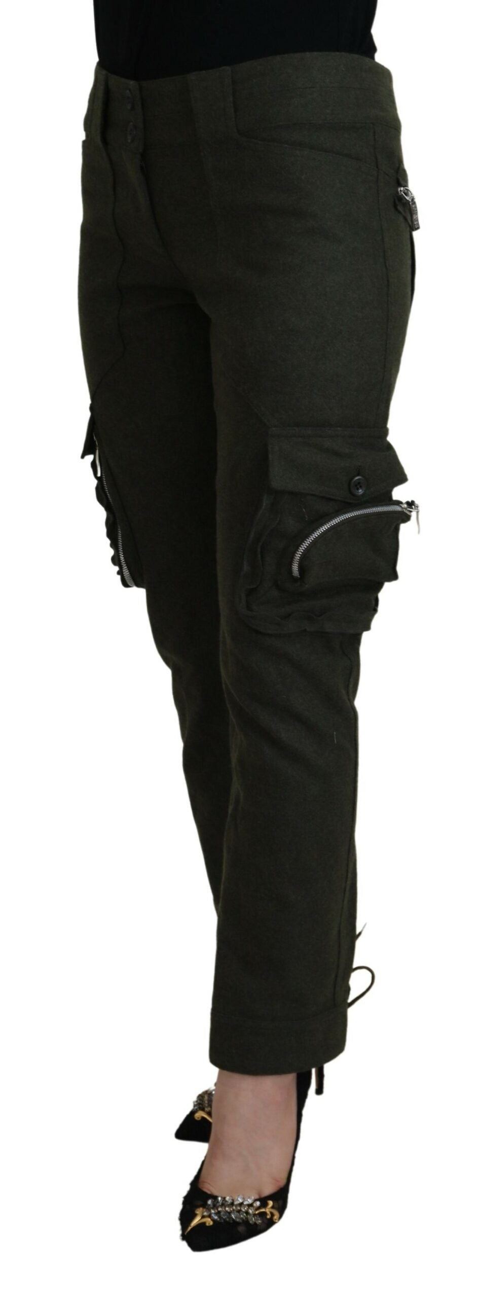 Pantalons Ermanno Scervino tapered verts
